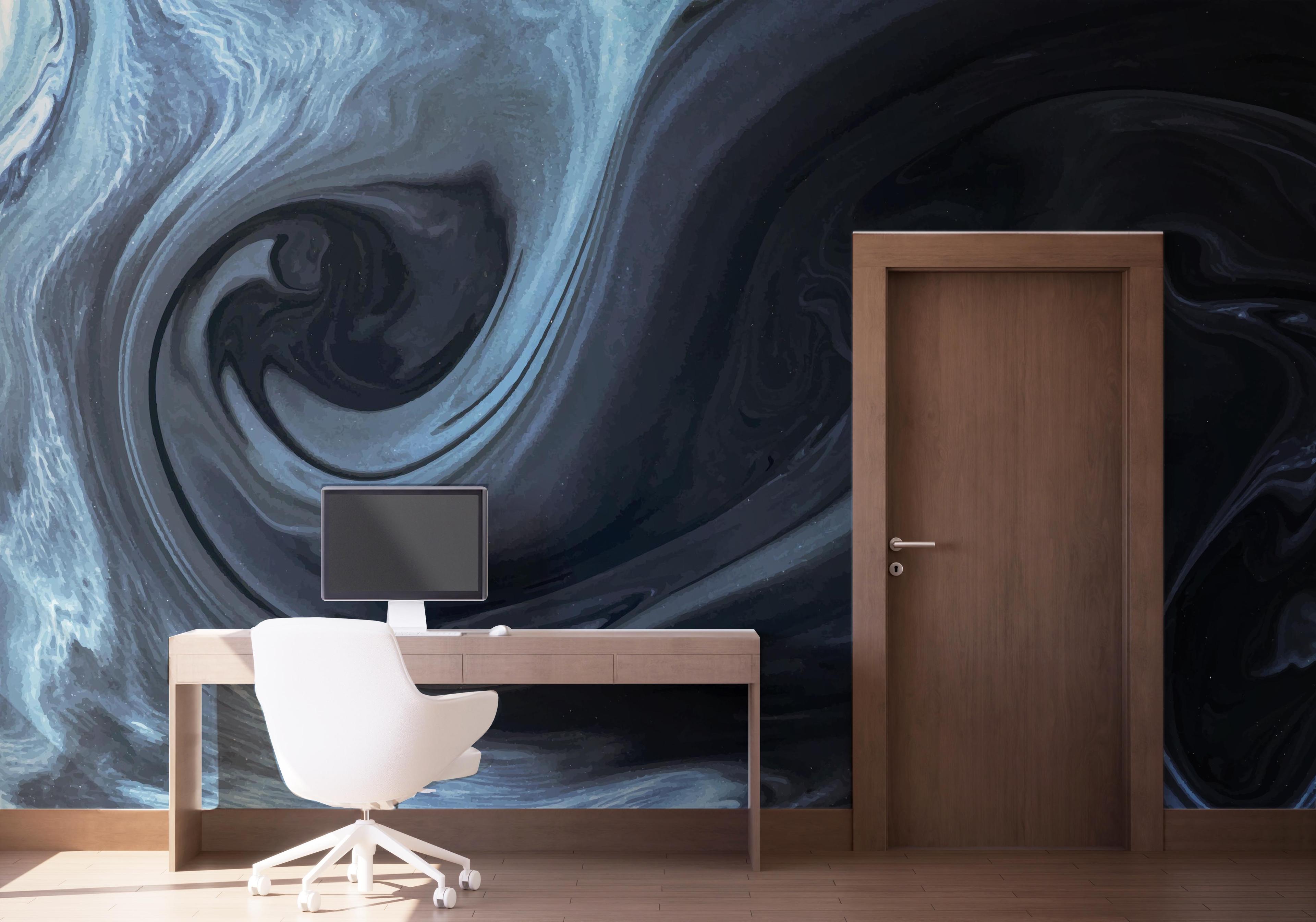 Fototapeta Cool Blue Marble mockup 1