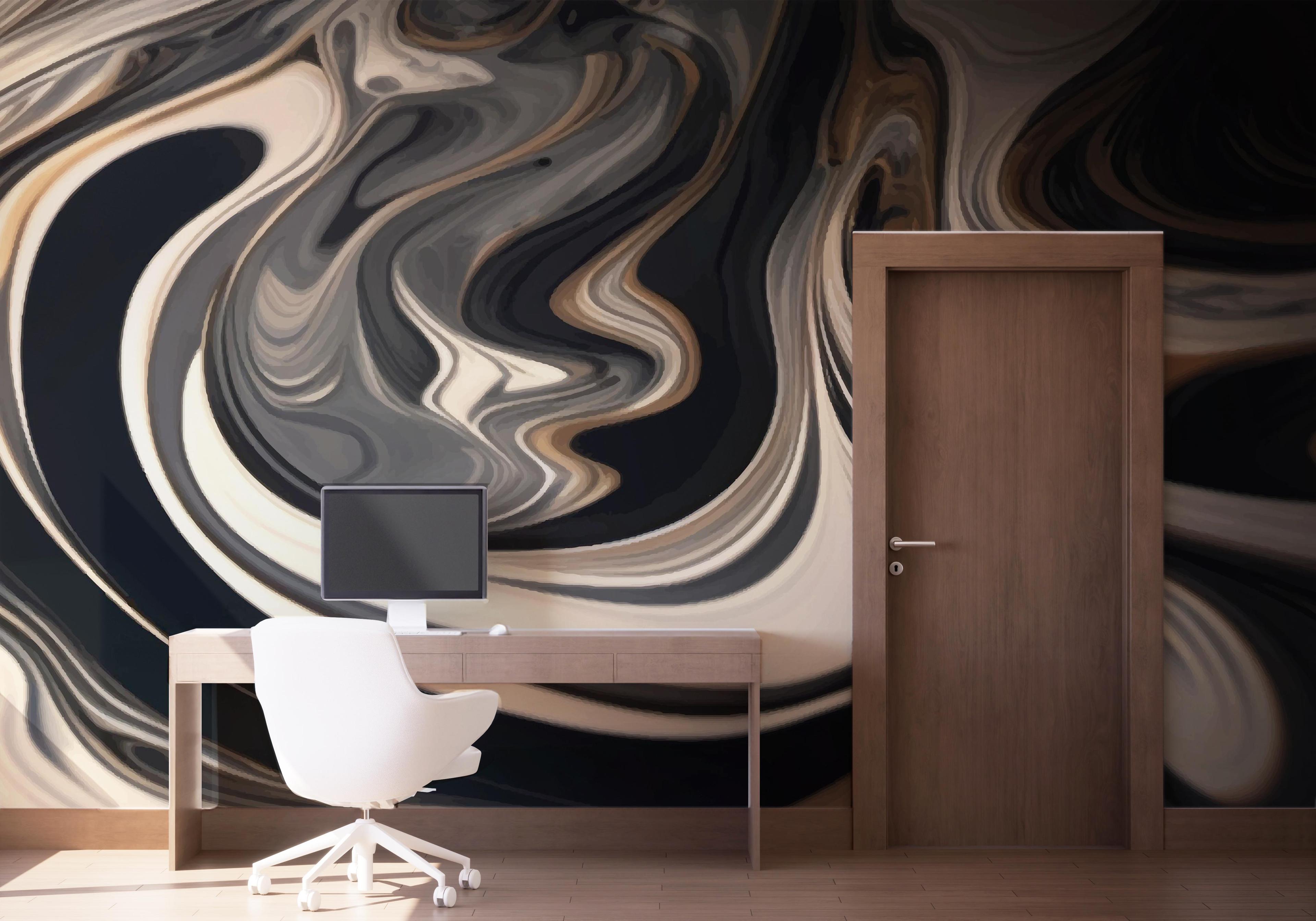 Fototapeta Cream Brown Marble mockup 1