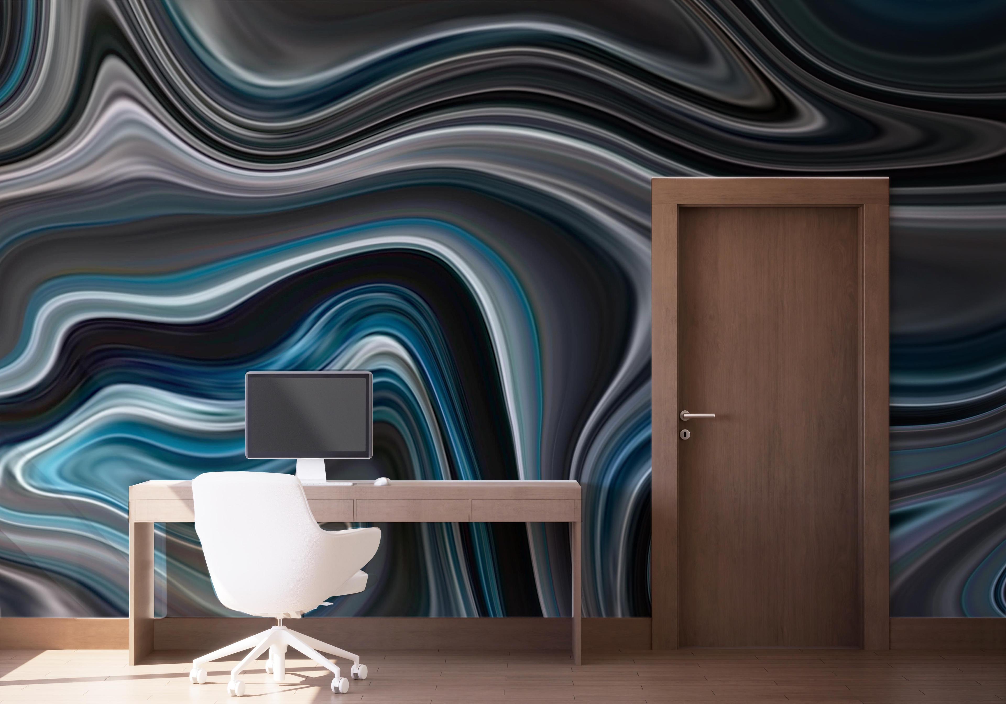 Fototapeta Dark Grey Marble mockup 1