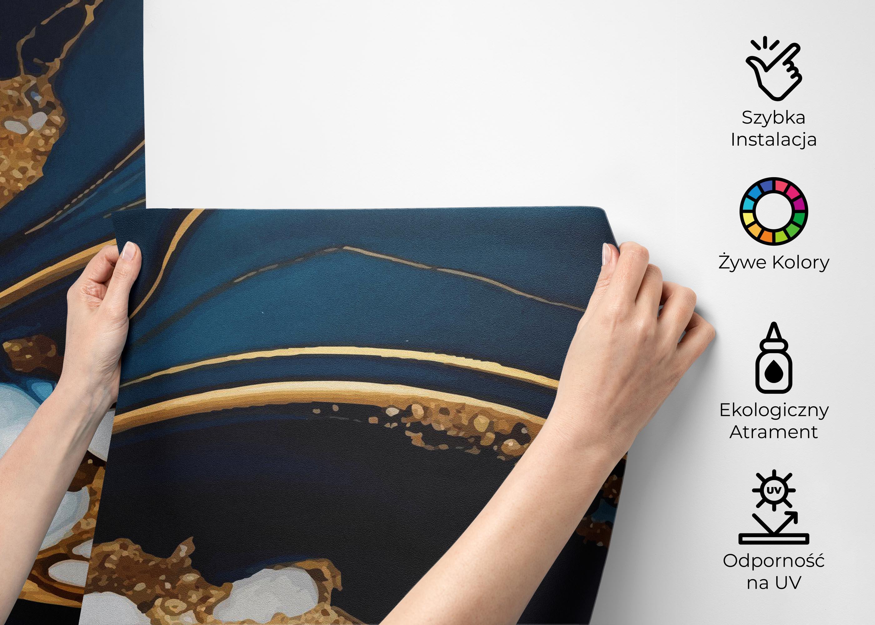 Fototapeta Black Liquid Marble mockup 2