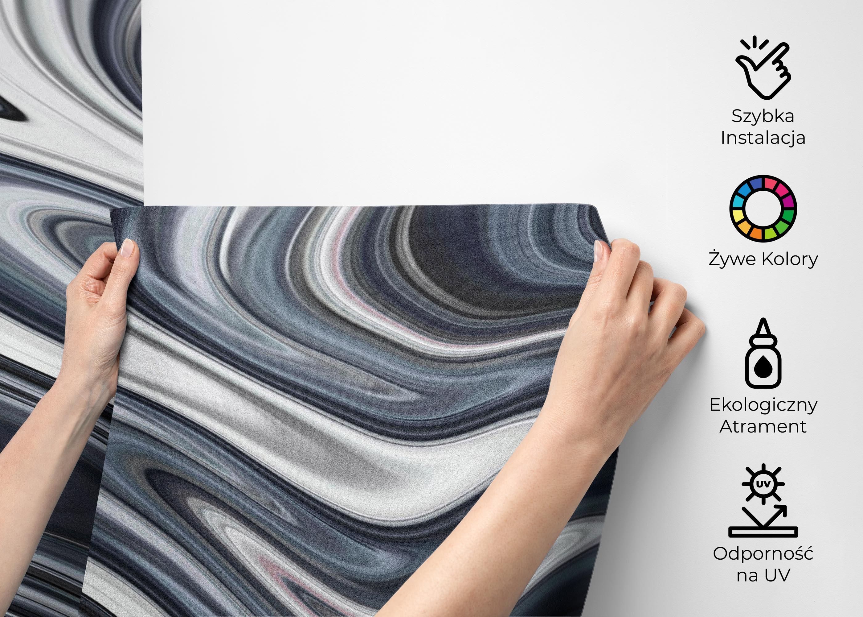 Fototapeta Blue Grey Marble mockup 2