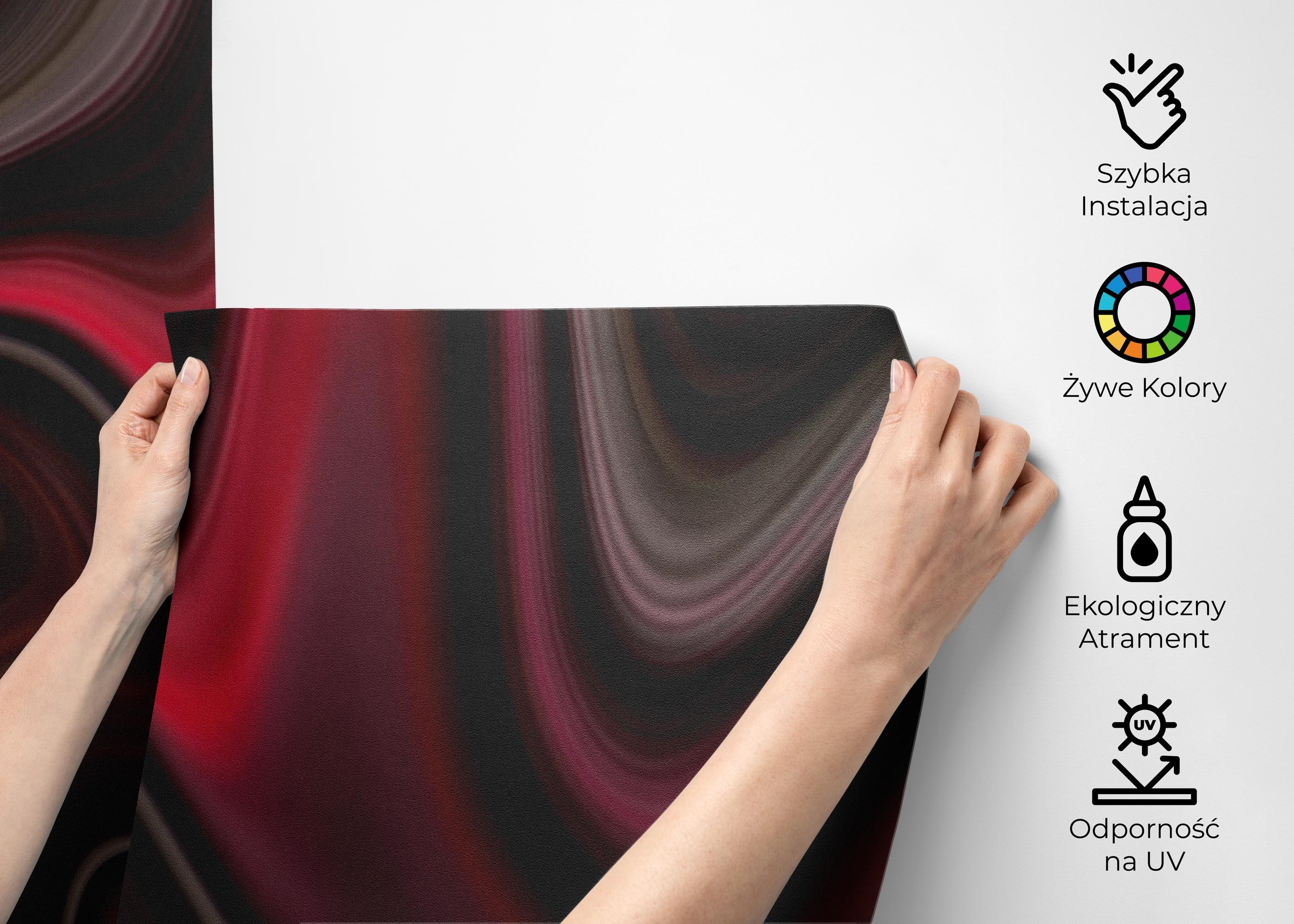 Fototapeta Burgundy Marble Art mockup 2