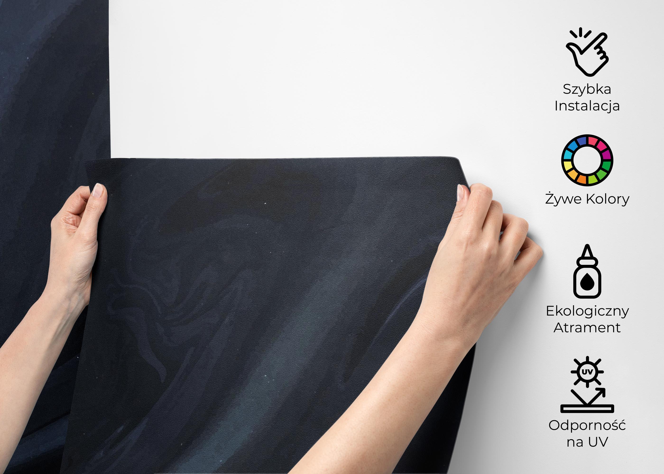 Fototapeta Cool Blue Marble mockup 2