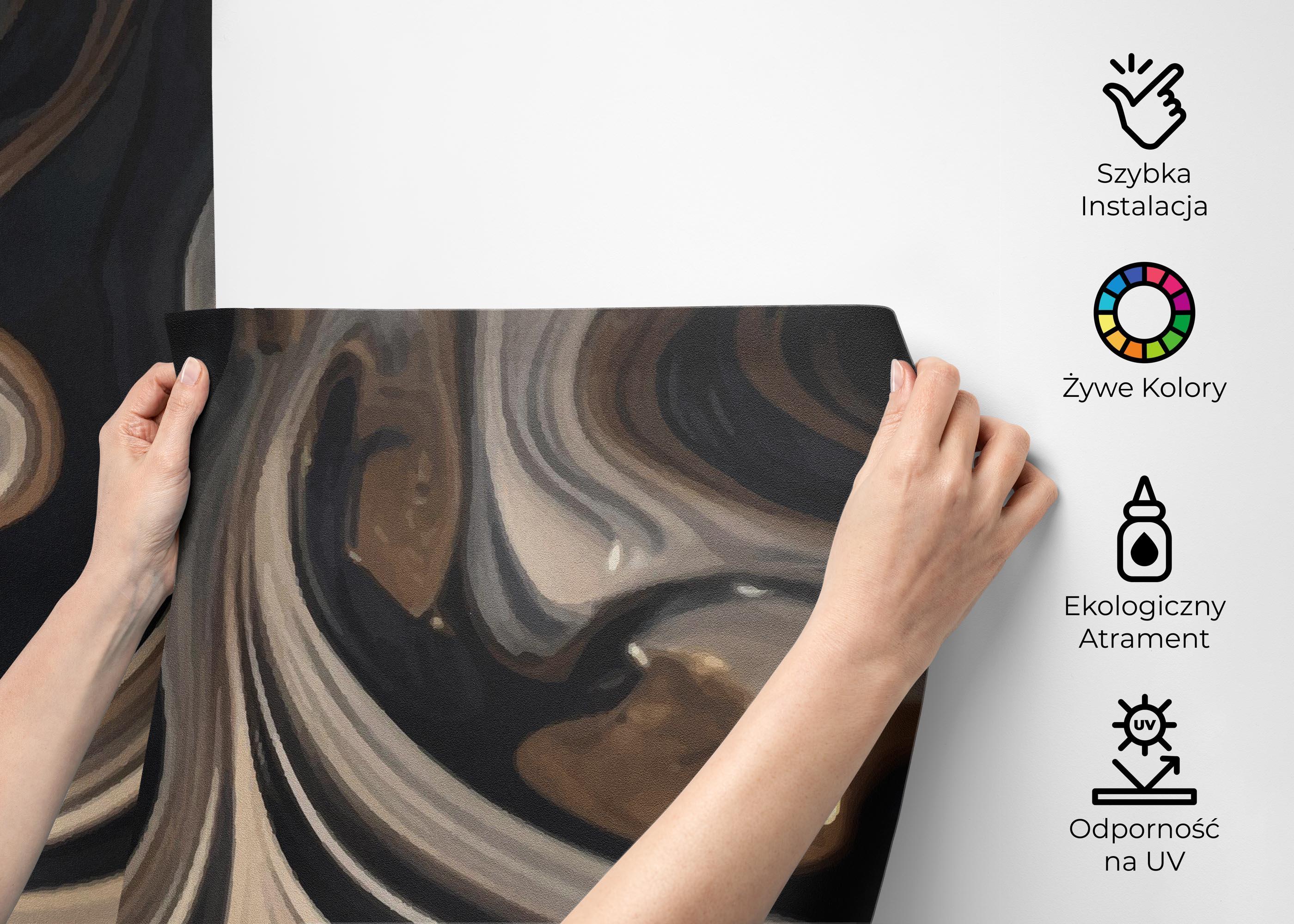 Fototapeta Cream Brown Marble mockup 2