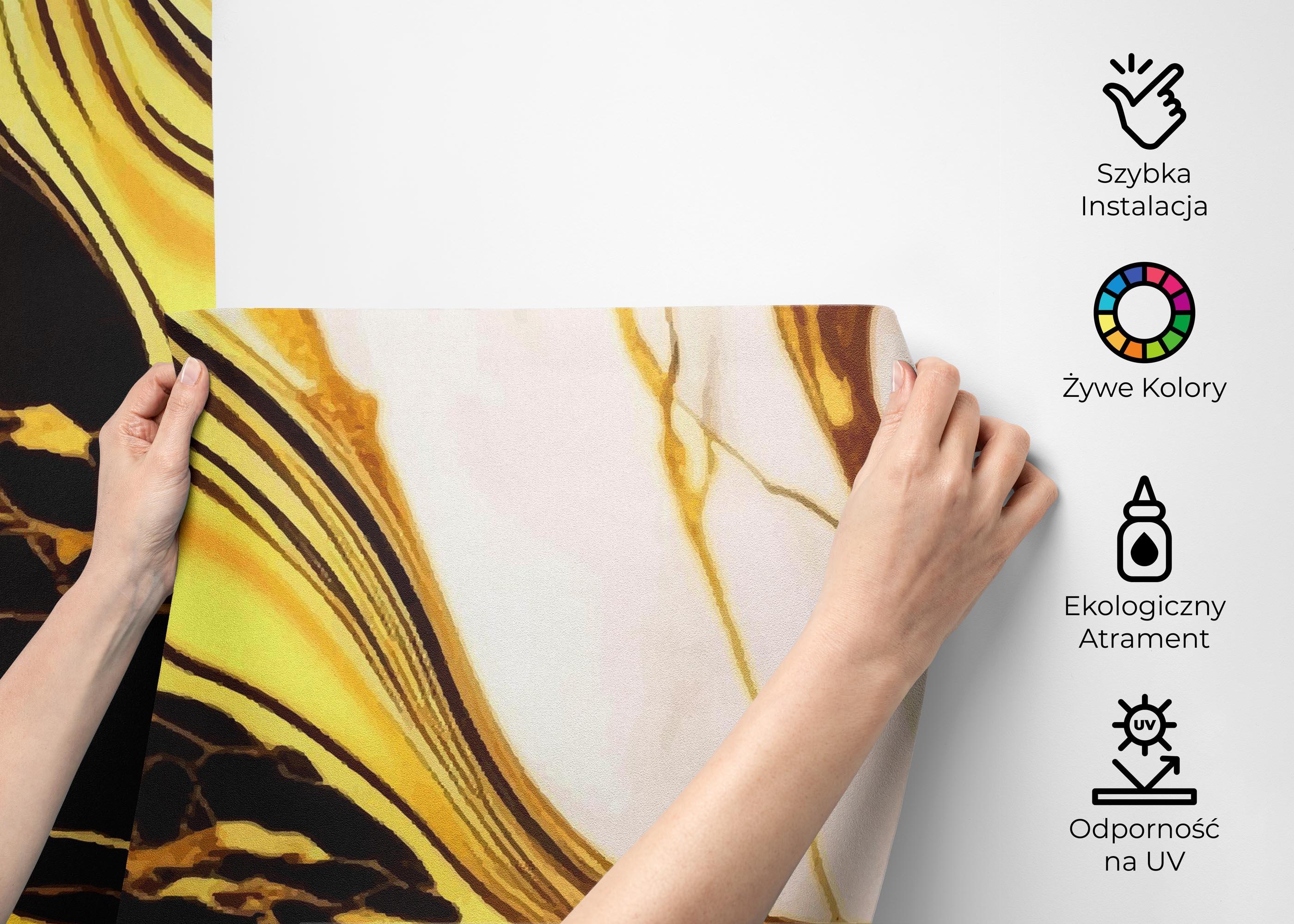 Fototapeta Gold Black Marble mockup 2