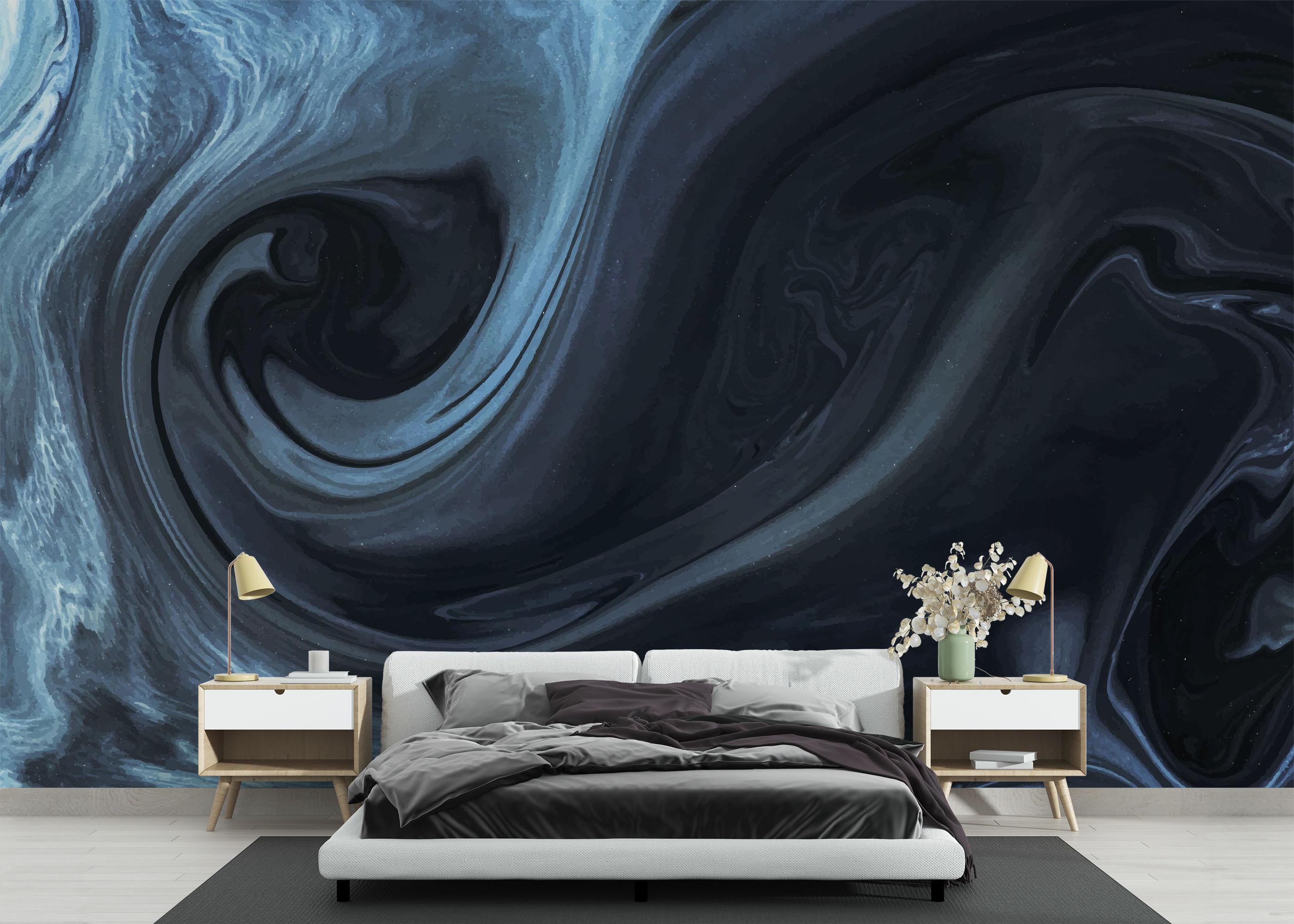 Fototapeta Cool Blue Marble mockup 3