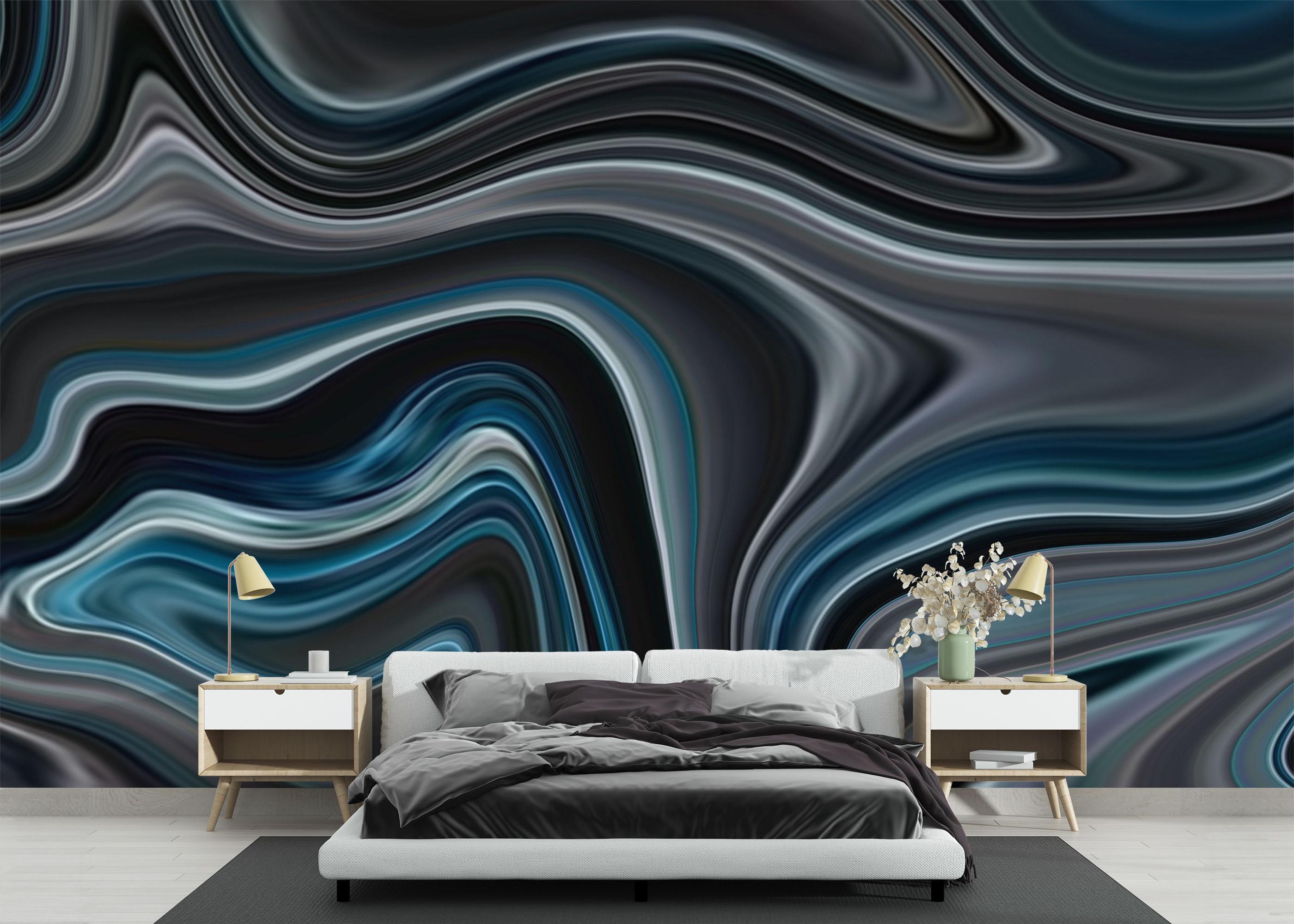 Fototapeta Dark Grey Marble mockup 3