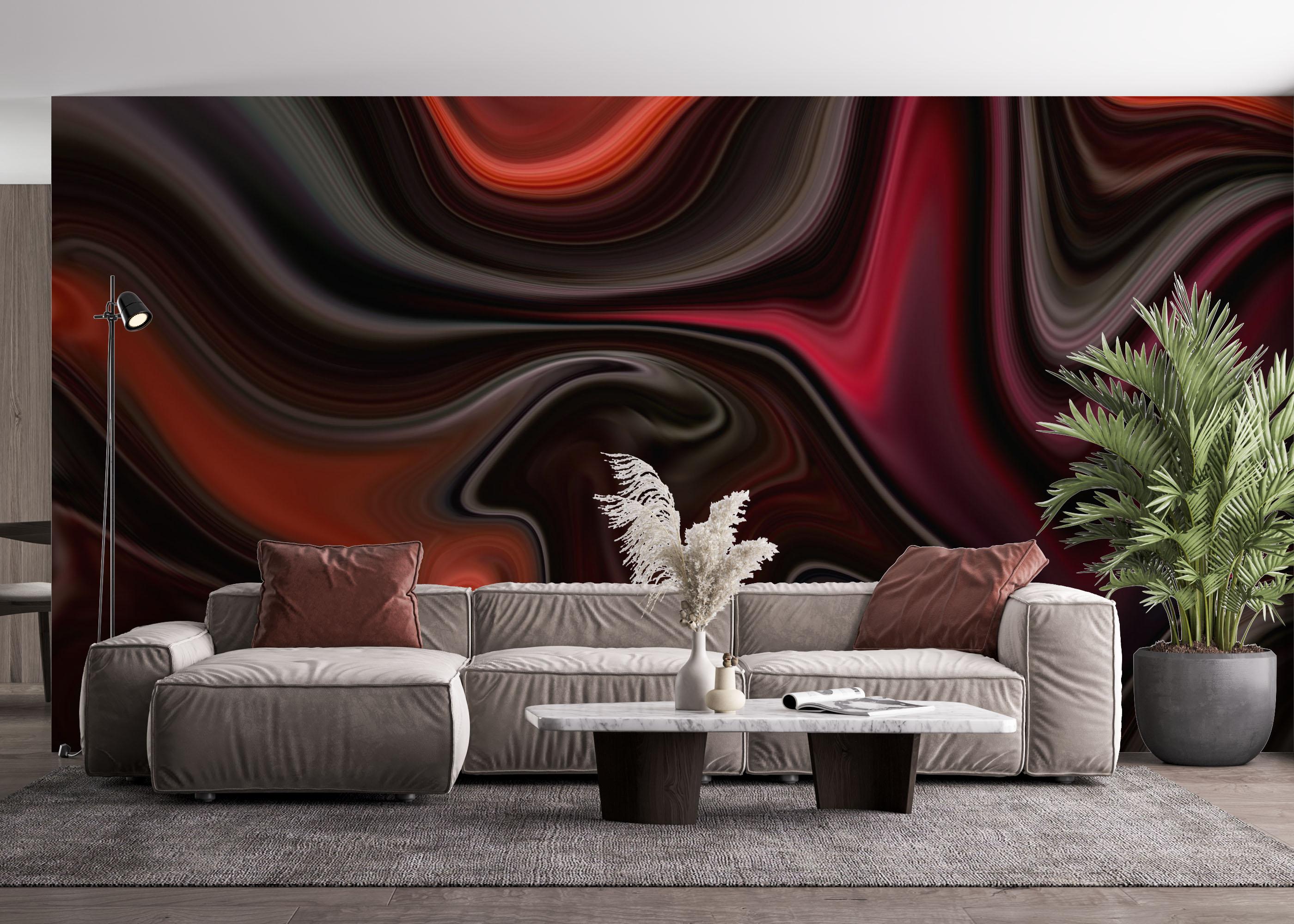 Fototapeta Burgundy Marble Art mockup 4