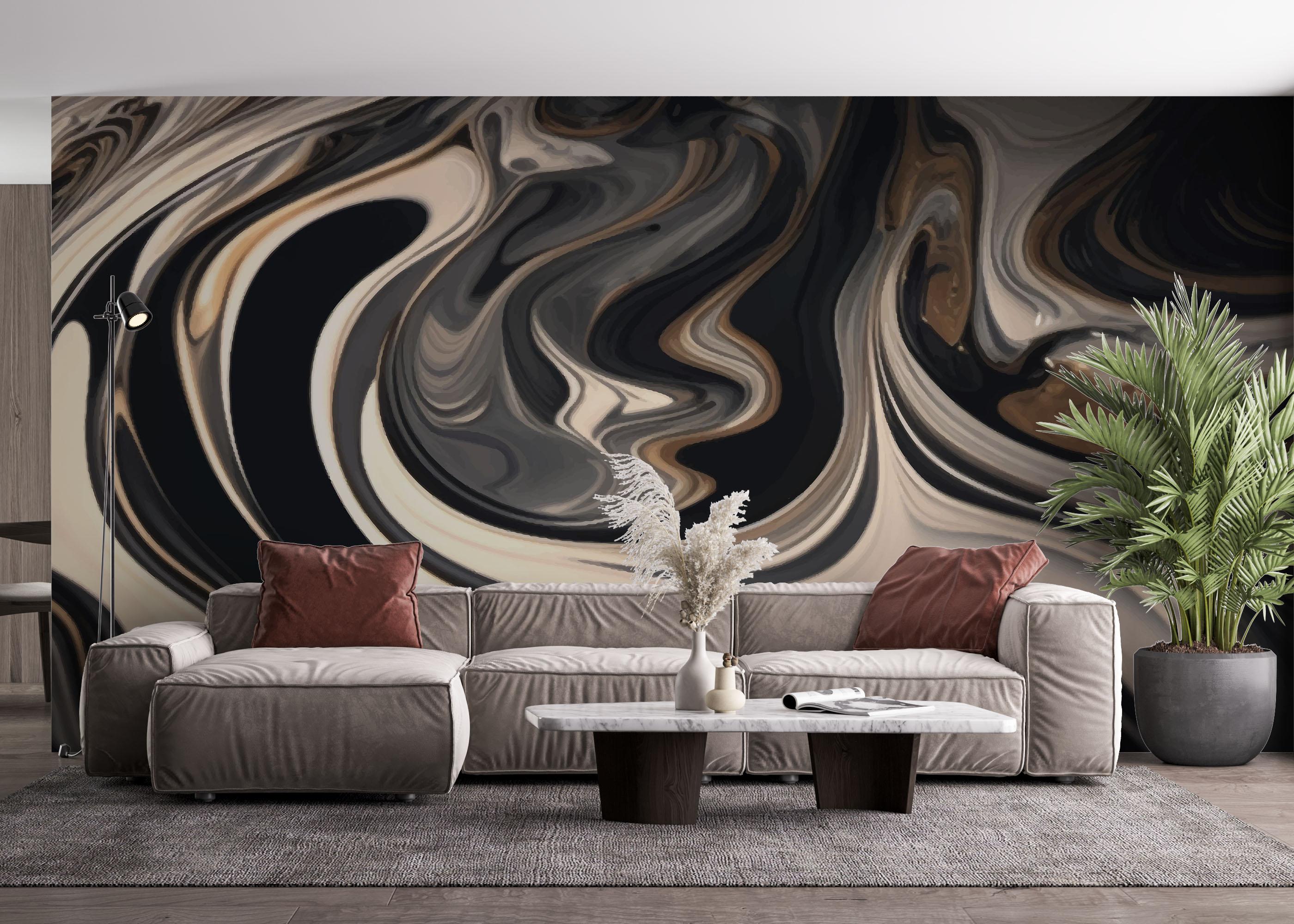 Fototapeta Cream Brown Marble mockup 4