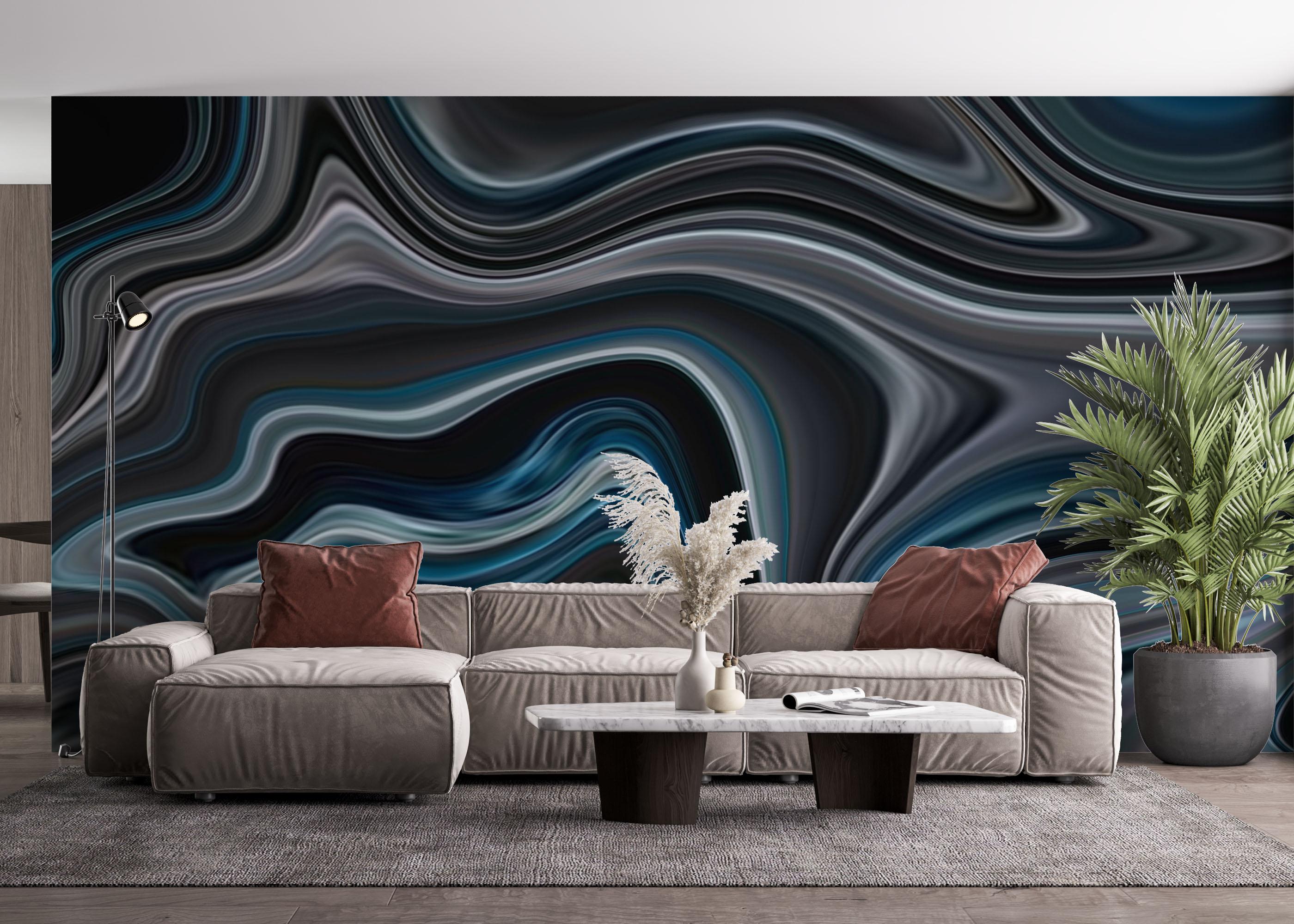 Fototapeta Dark Grey Marble mockup 4