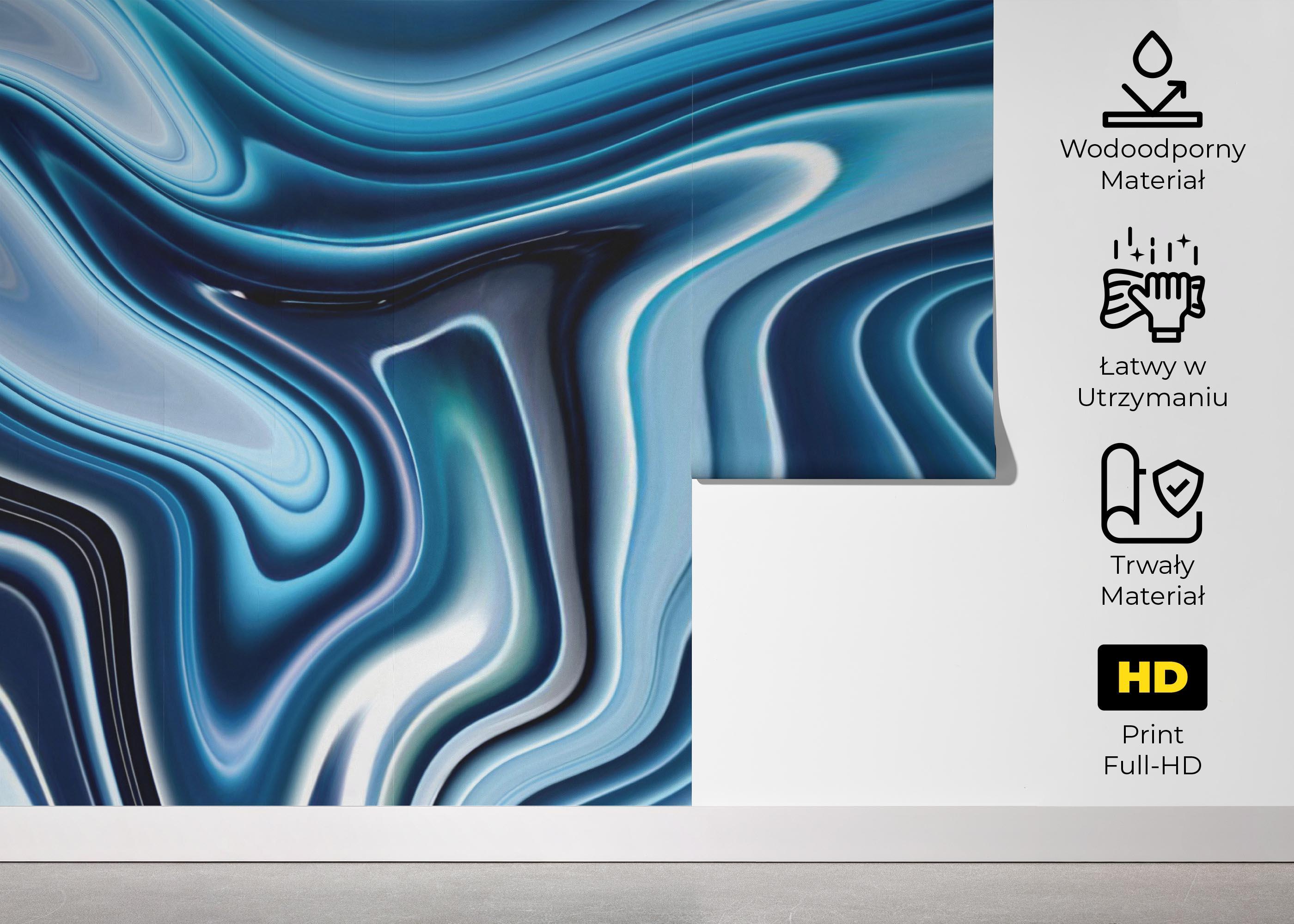 Fototapeta Blue 3d Marble mockup 5