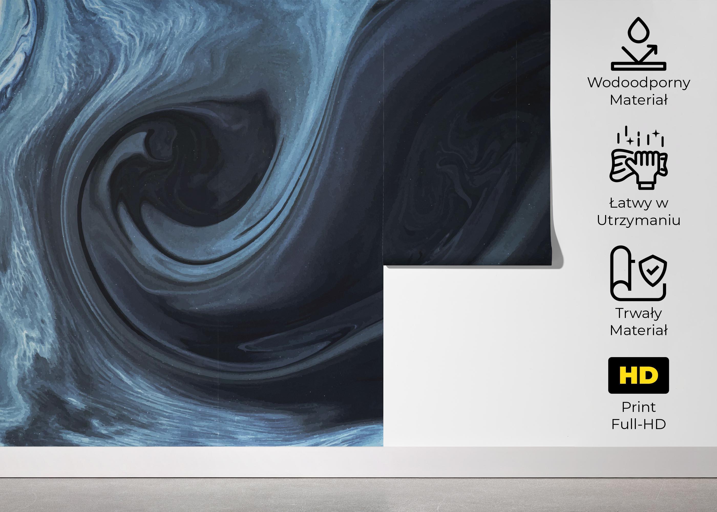 Fototapeta Cool Blue Marble mockup 5