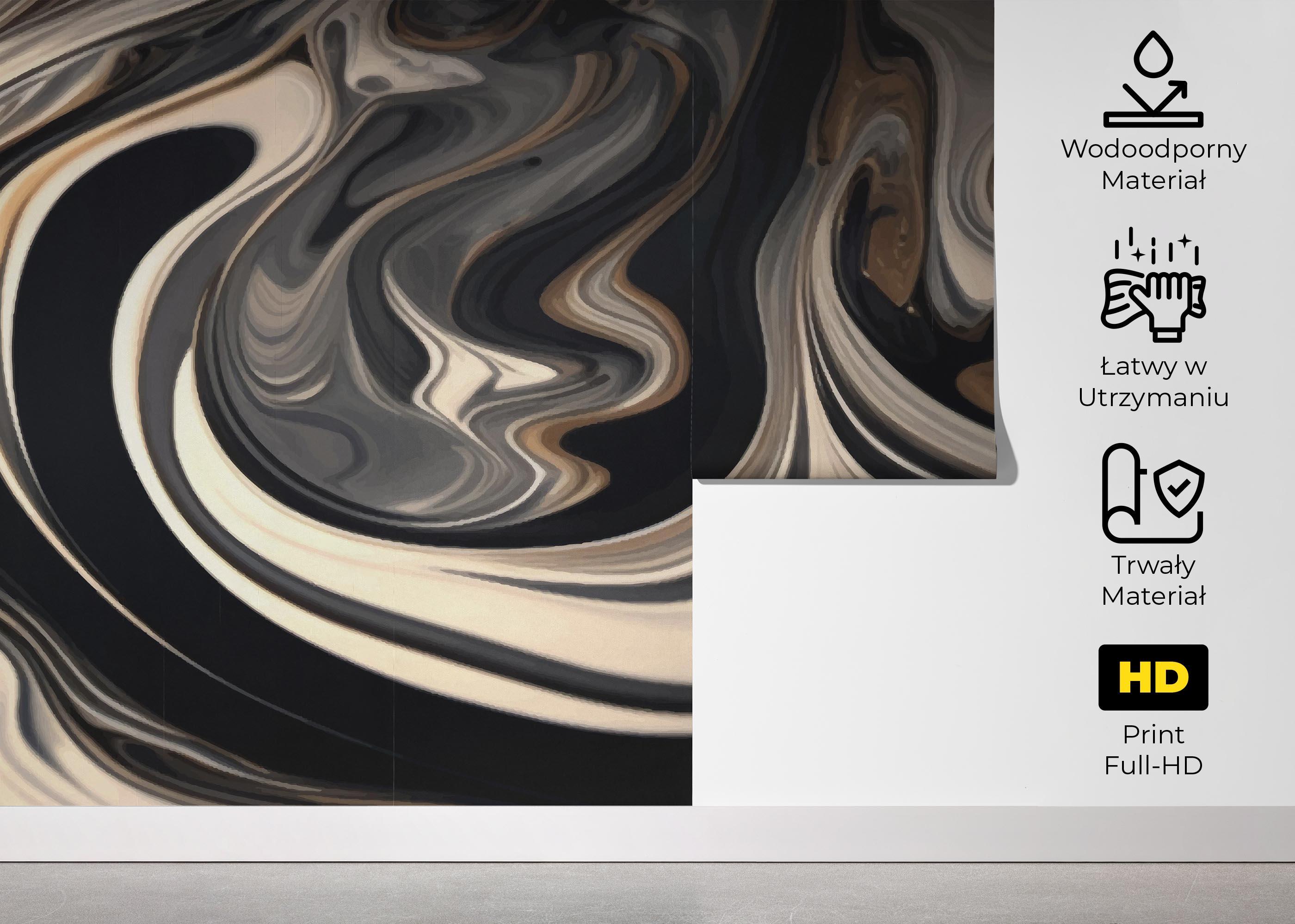 Fototapeta Cream Brown Marble mockup 5