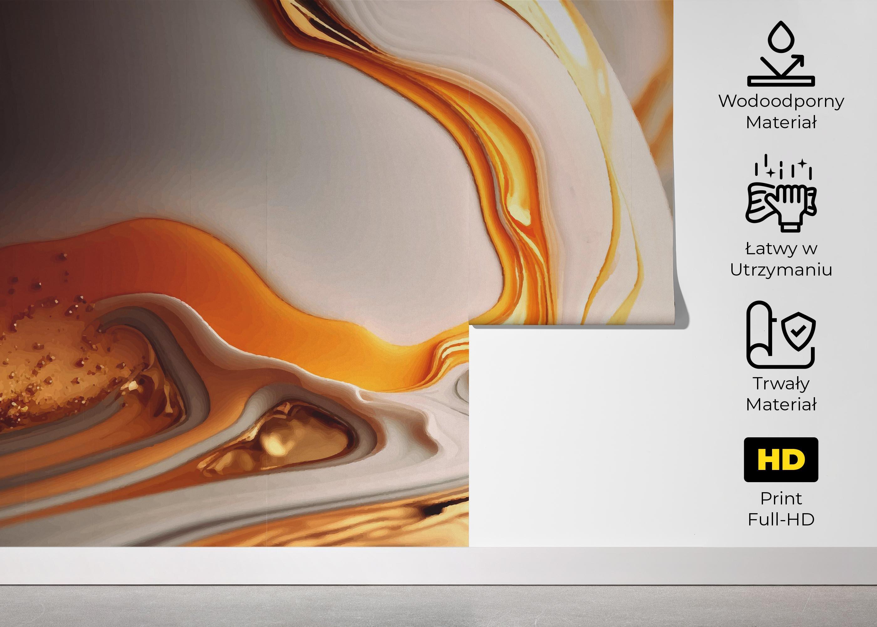 Fototapeta Falling White Marble mockup 5