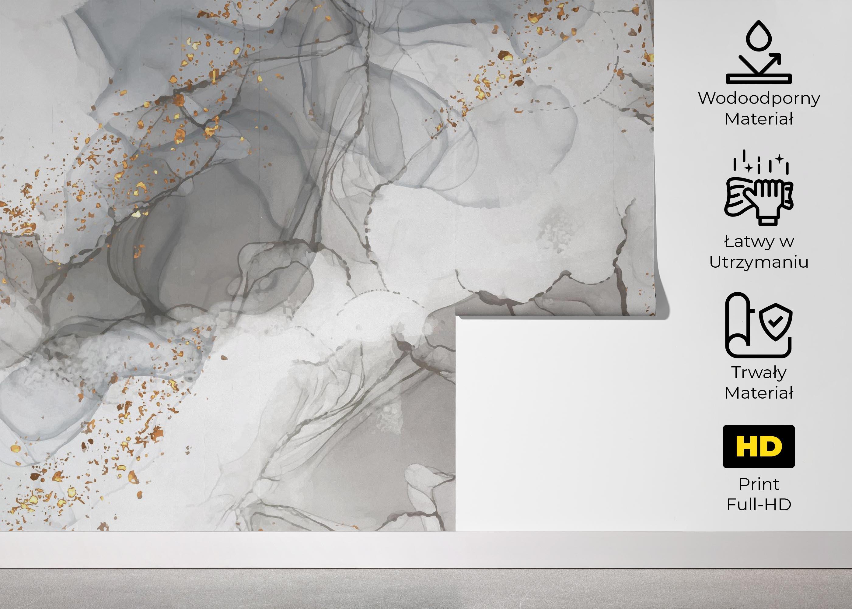 Fototapeta Light Grey Marble mockup 5