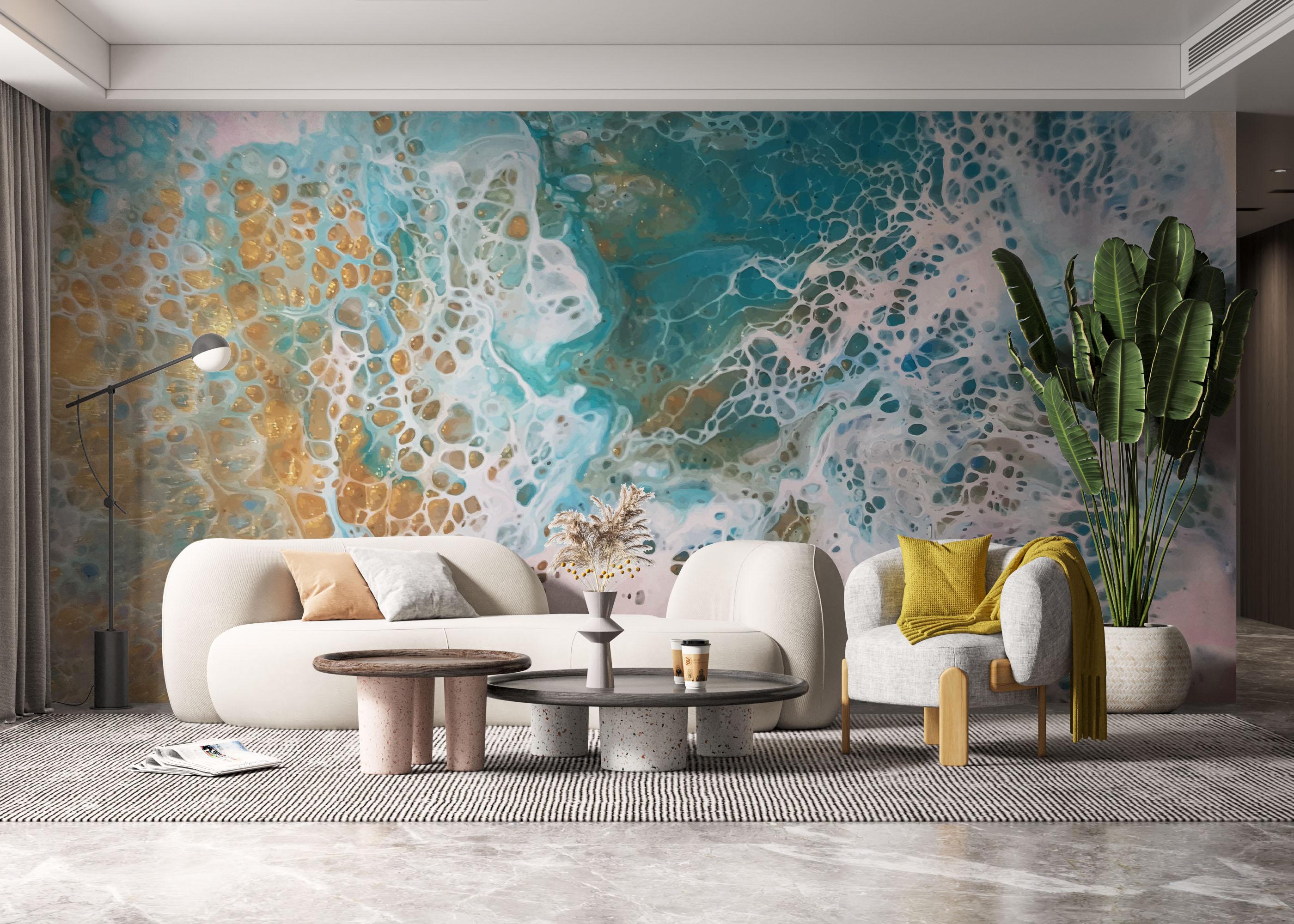 Fototapeta Beach Marble Art mockup 6