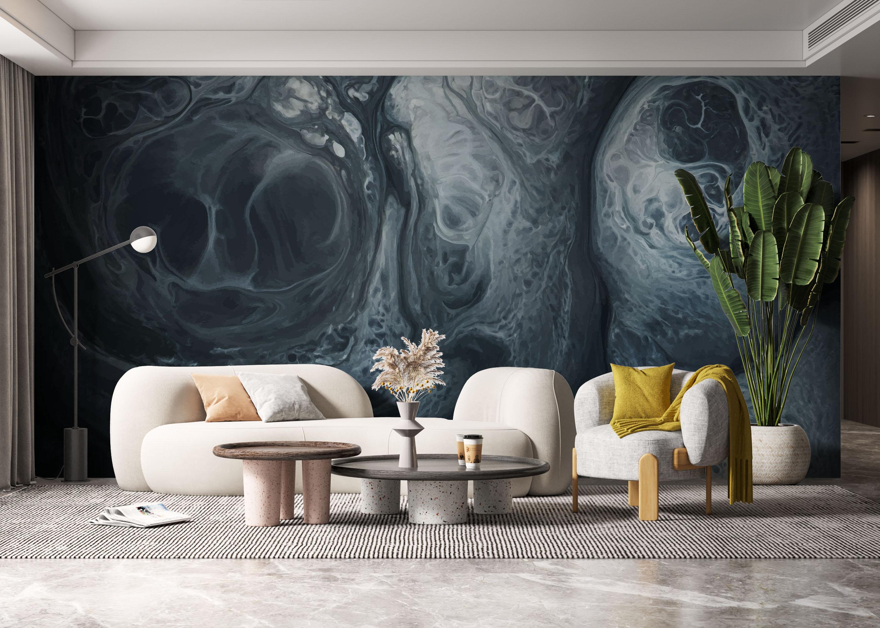 Fototapeta Blue Marble Shadow mockup 6