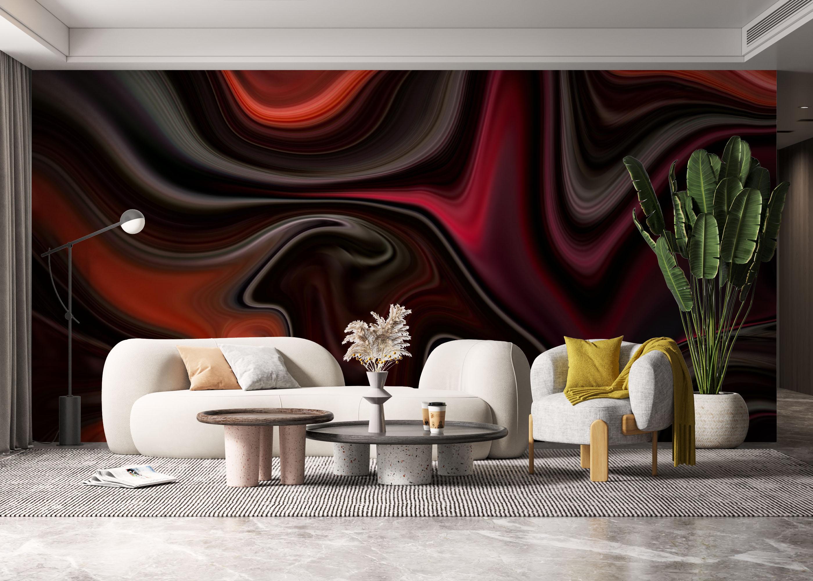 Fototapeta Burgundy Marble Art mockup 6