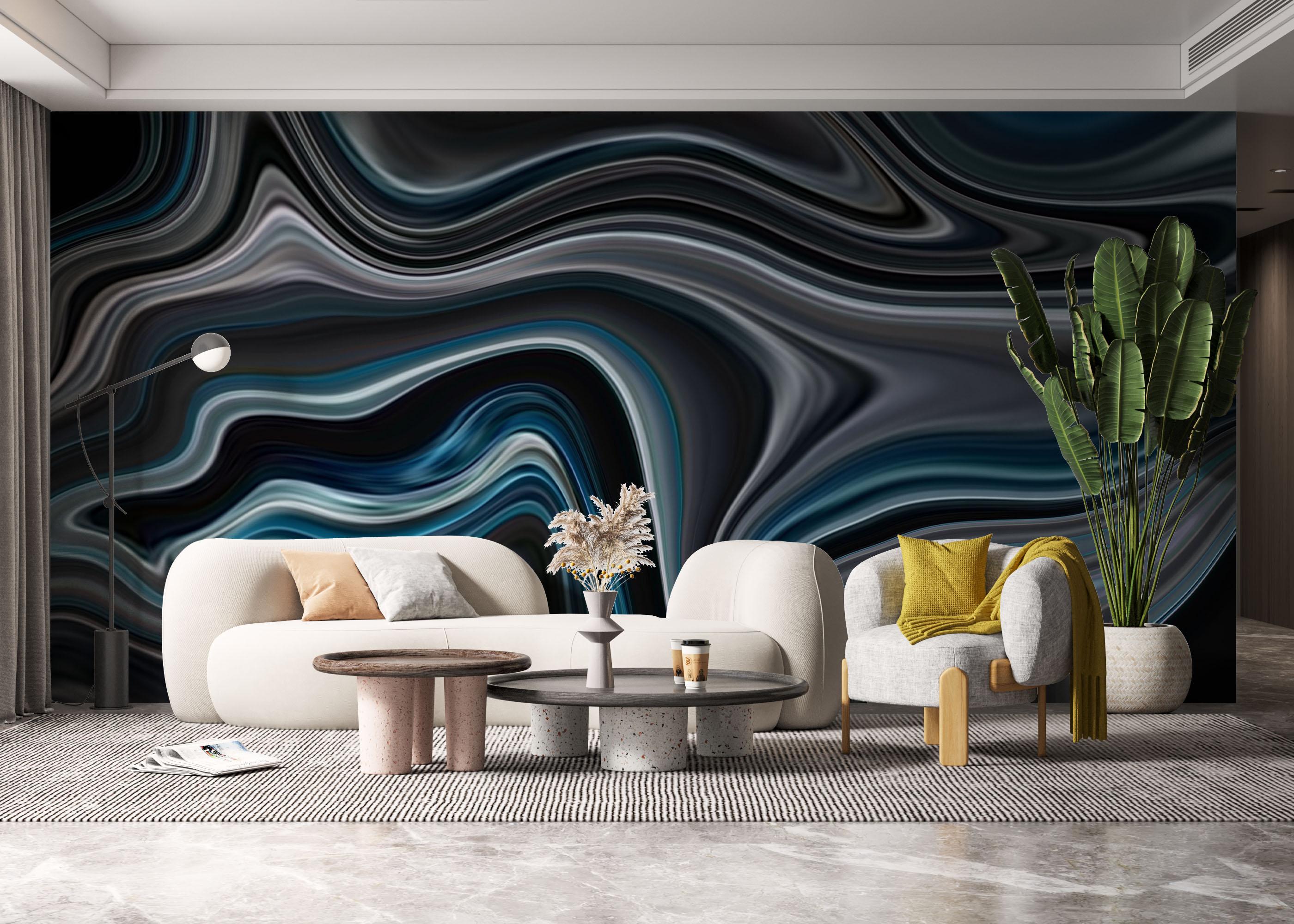 Fototapeta Dark Grey Marble mockup 6