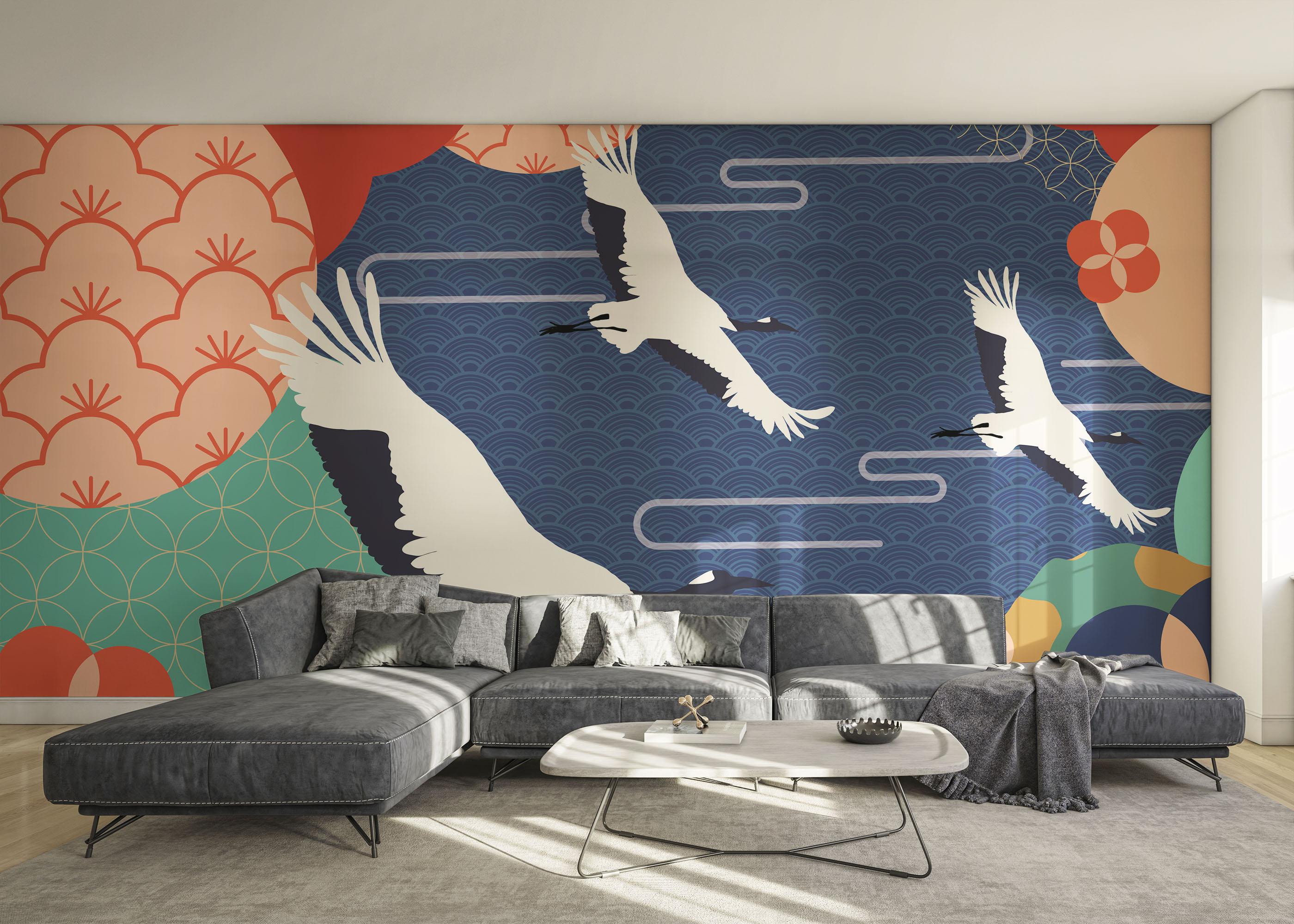 Fototapeta Asiatic Oriental Background mockup 0