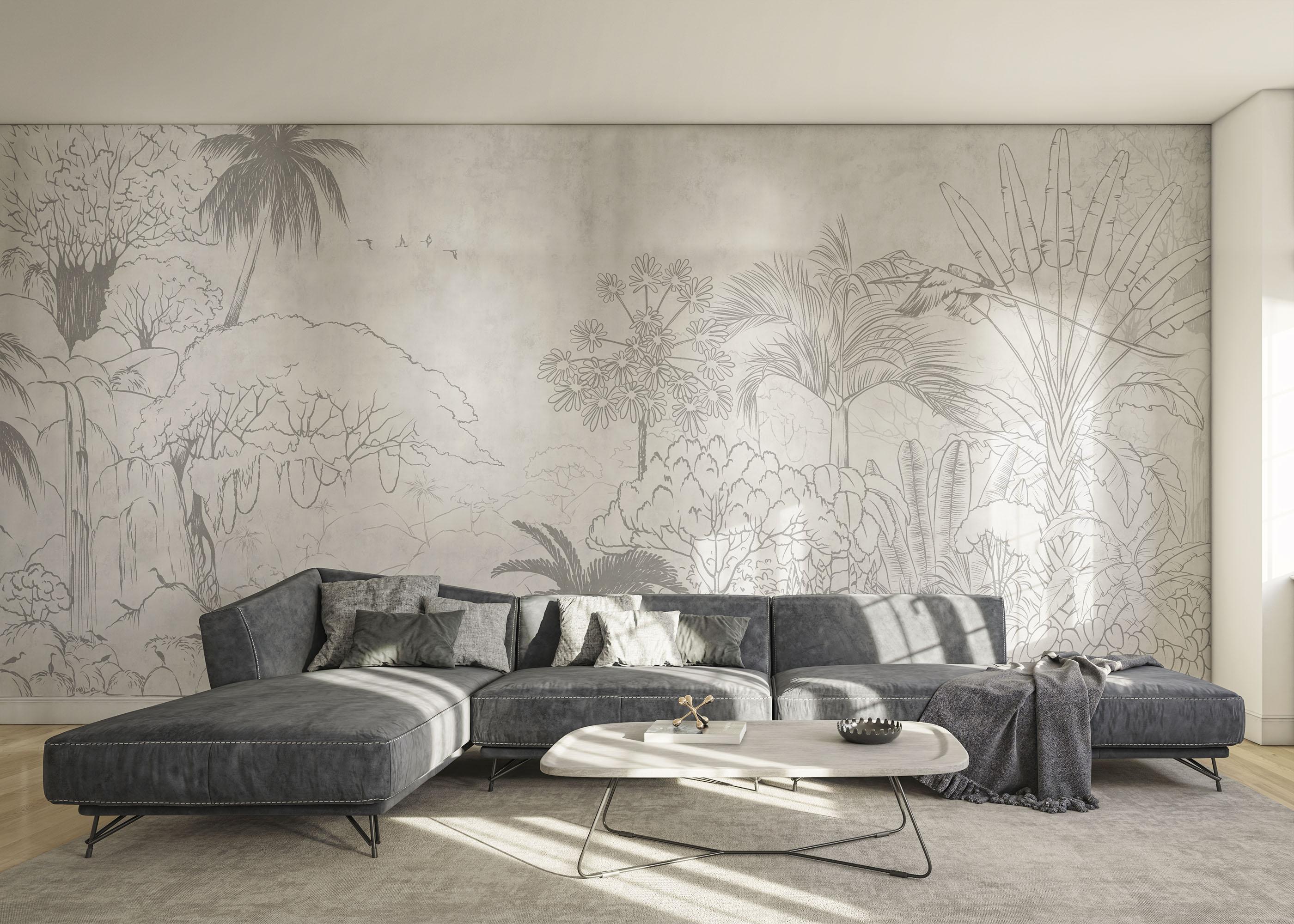 Fototapeta Jungle Sketch mockup 0