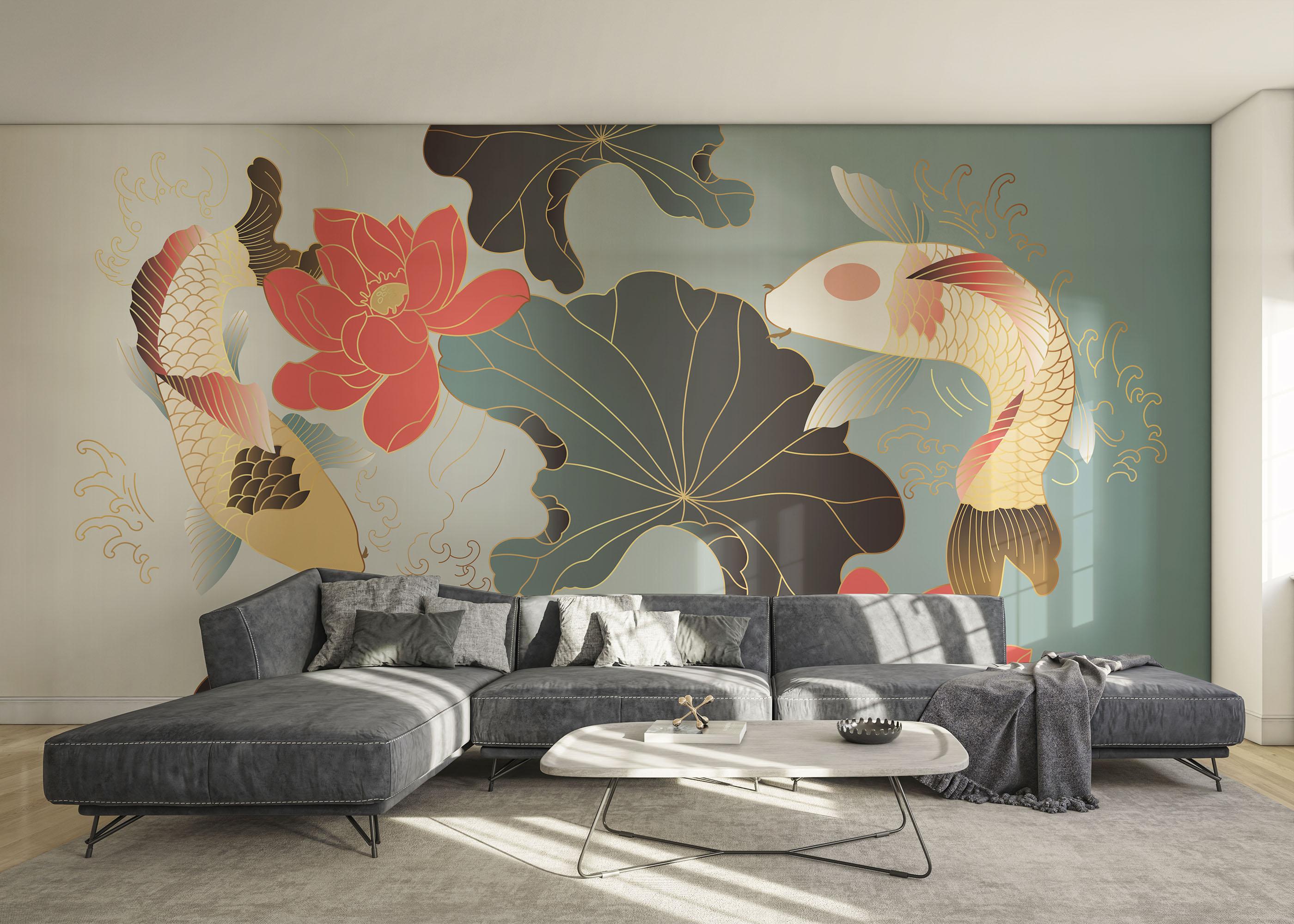 Fototapeta Koi Carp Fish mockup 0