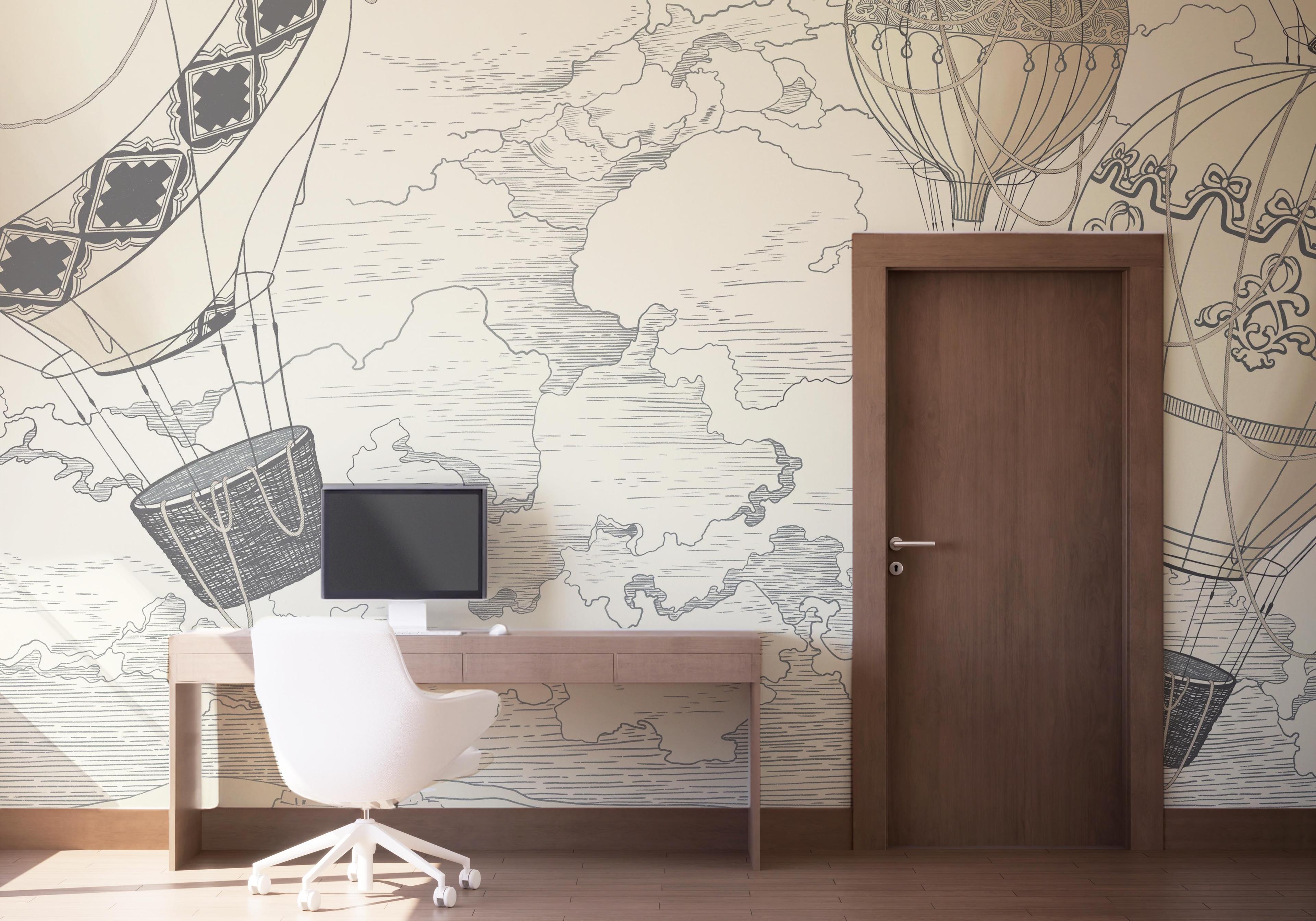 Fototapeta Asiatic Drawing mockup 1