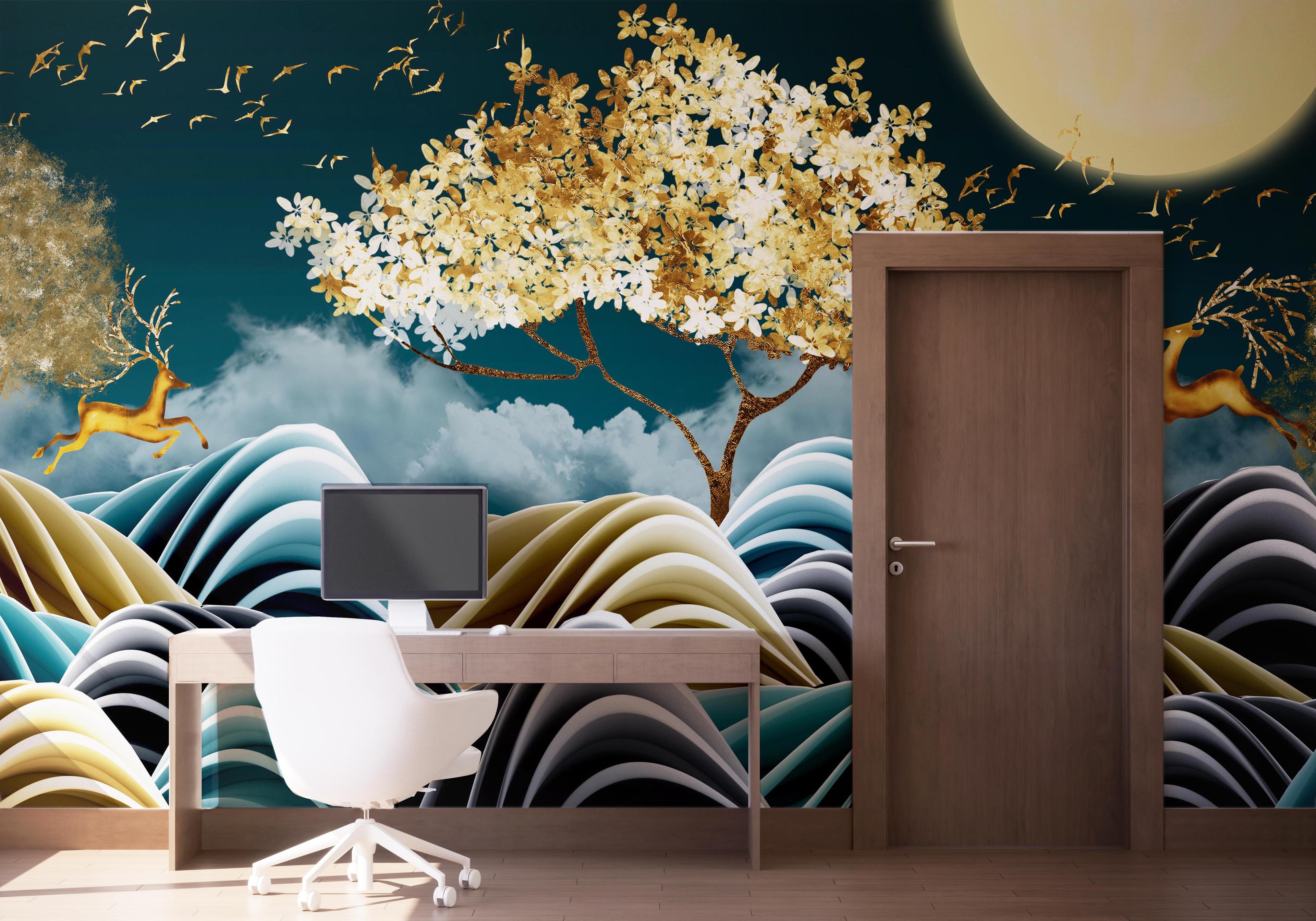 Fototapeta Golden Story Night mockup 1