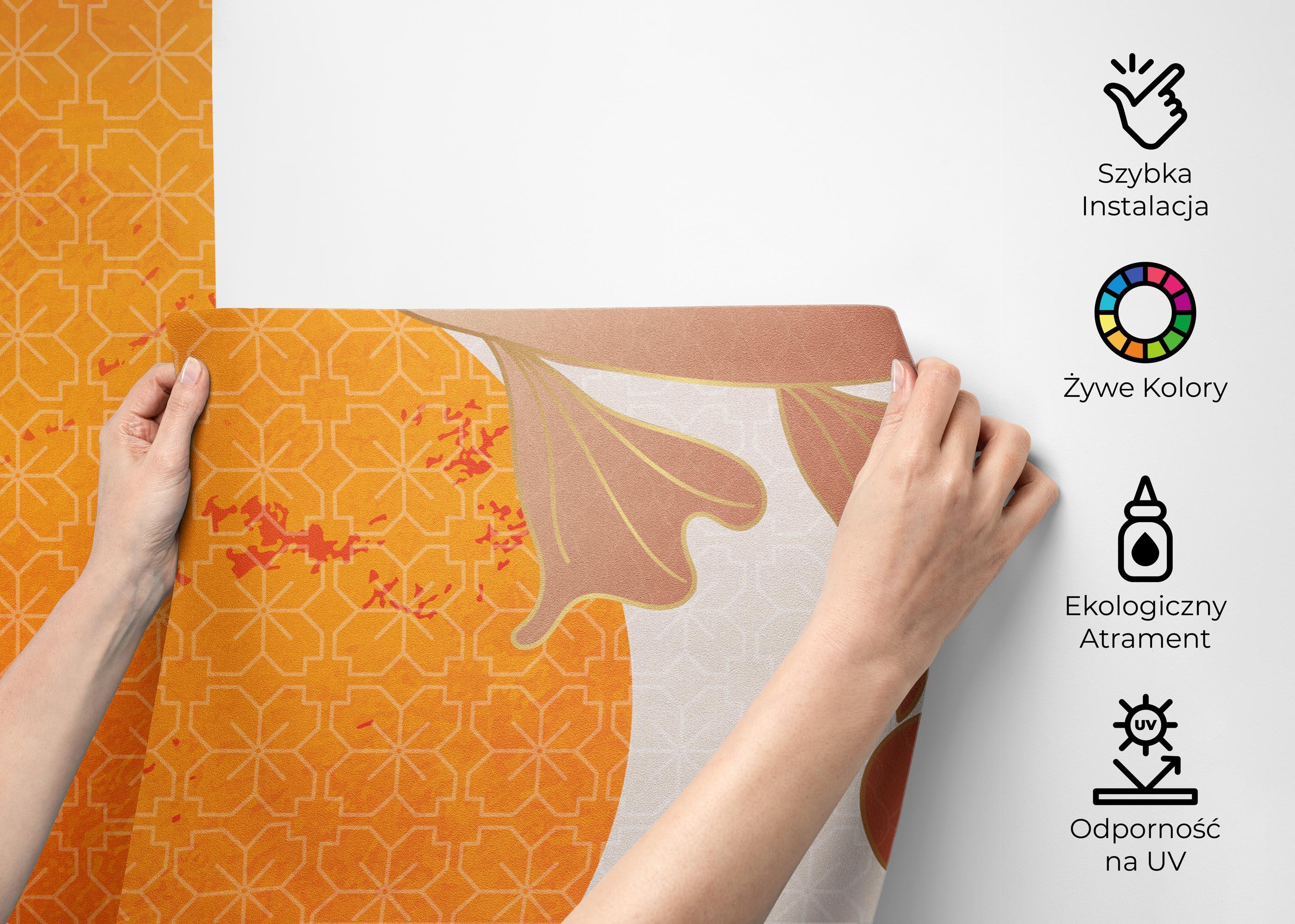 Fototapeta Asiatic Fish And Waves mockup 2