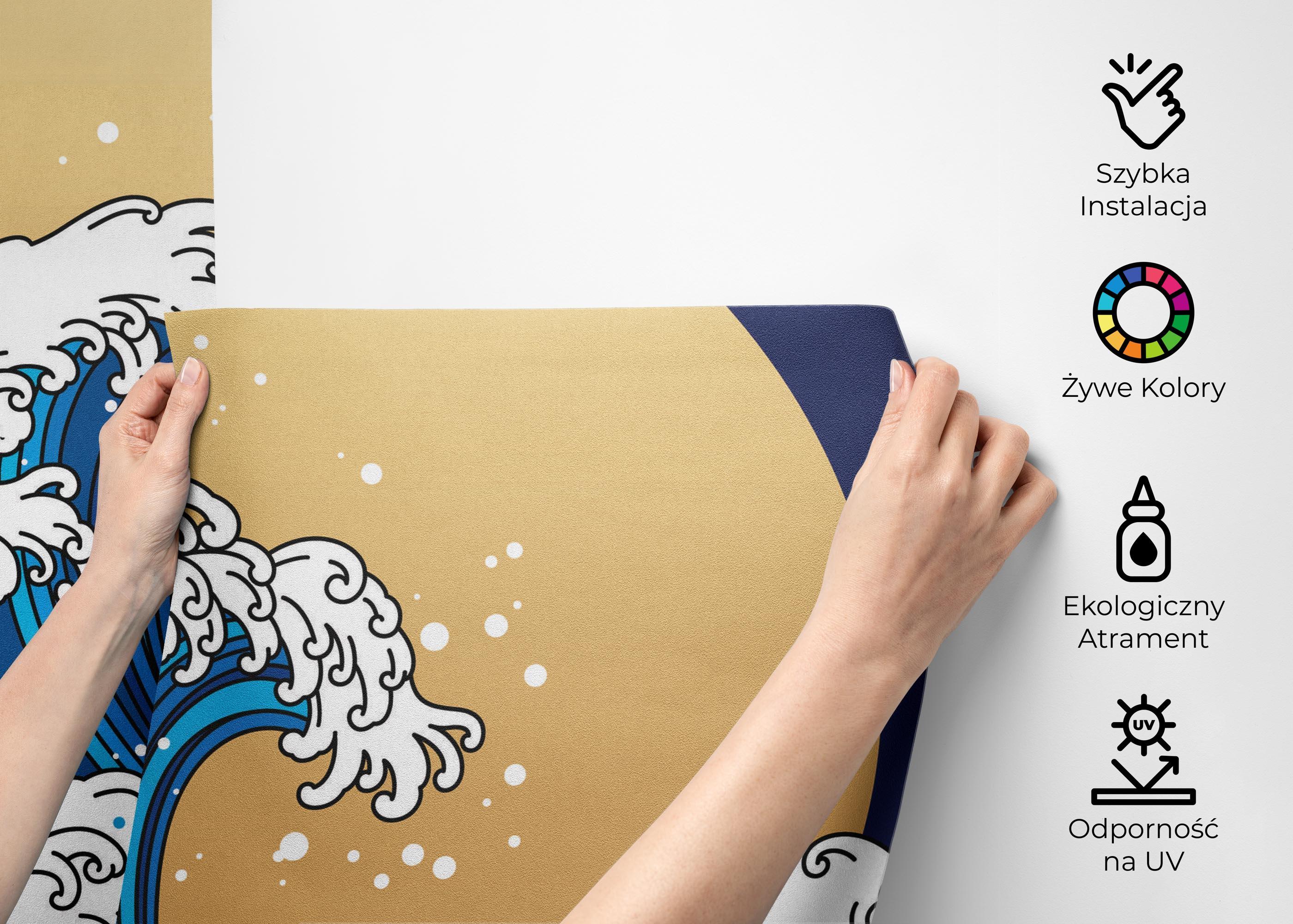 Fototapeta Asiatic Waves mockup 2