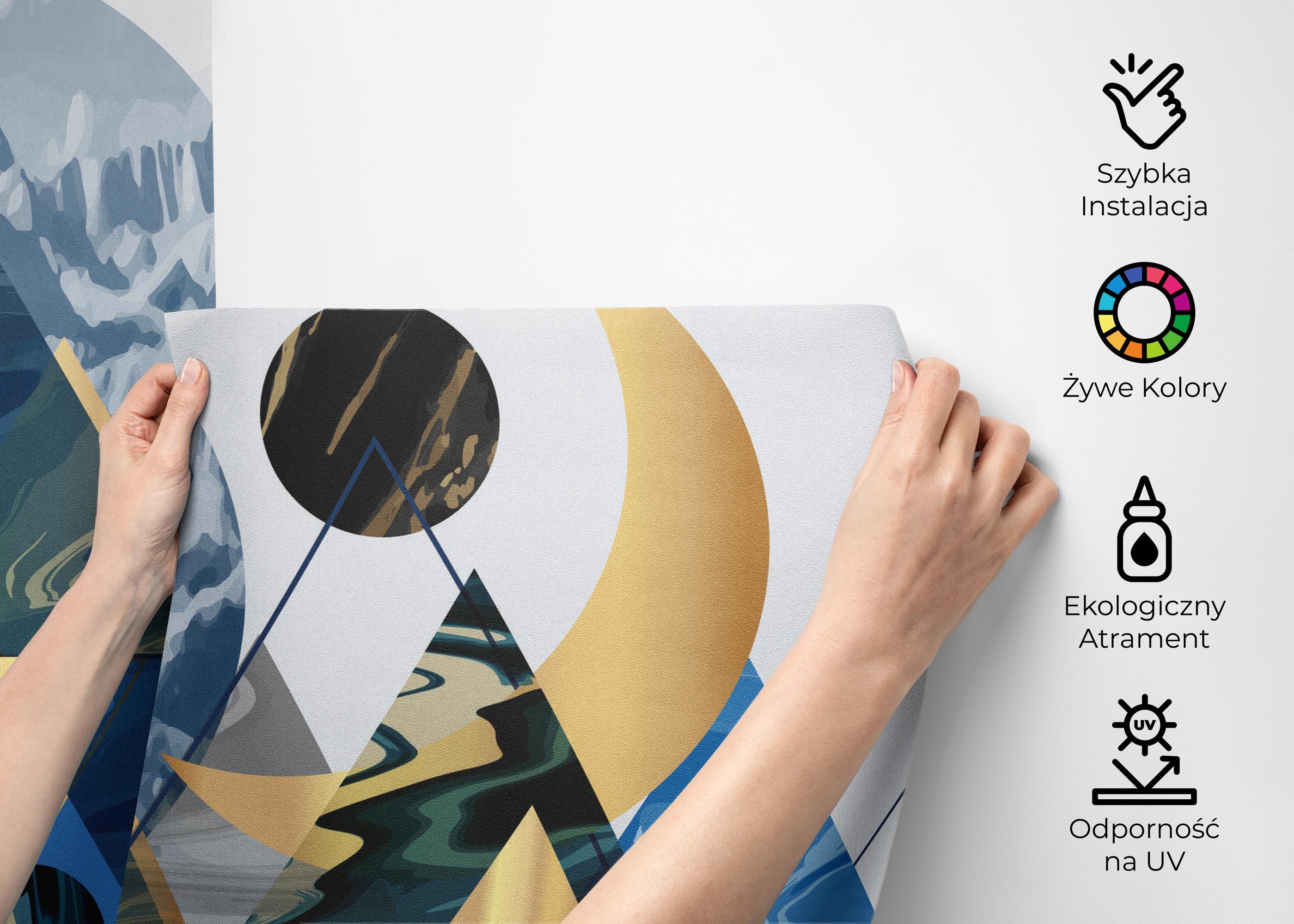 Fototapeta Gold Geometric Pattern mockup 2