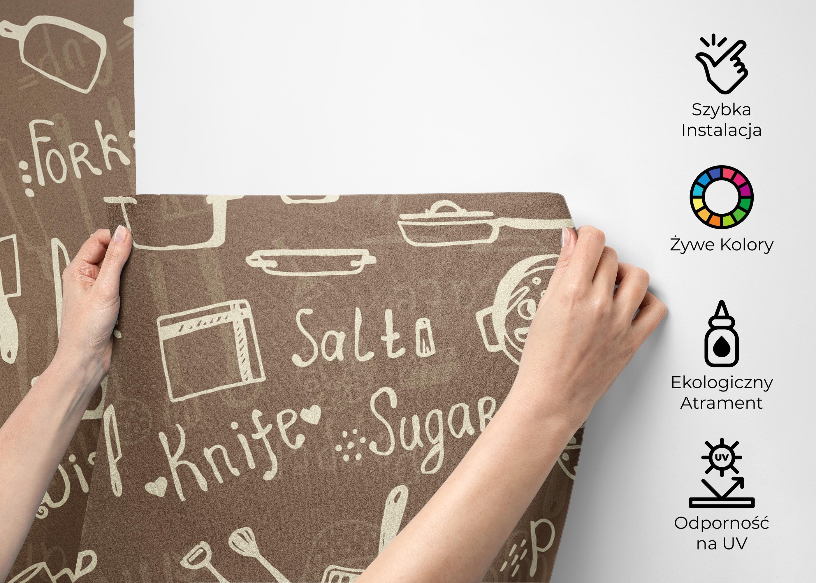 Fototapeta Kitchen Pattern mockup 2