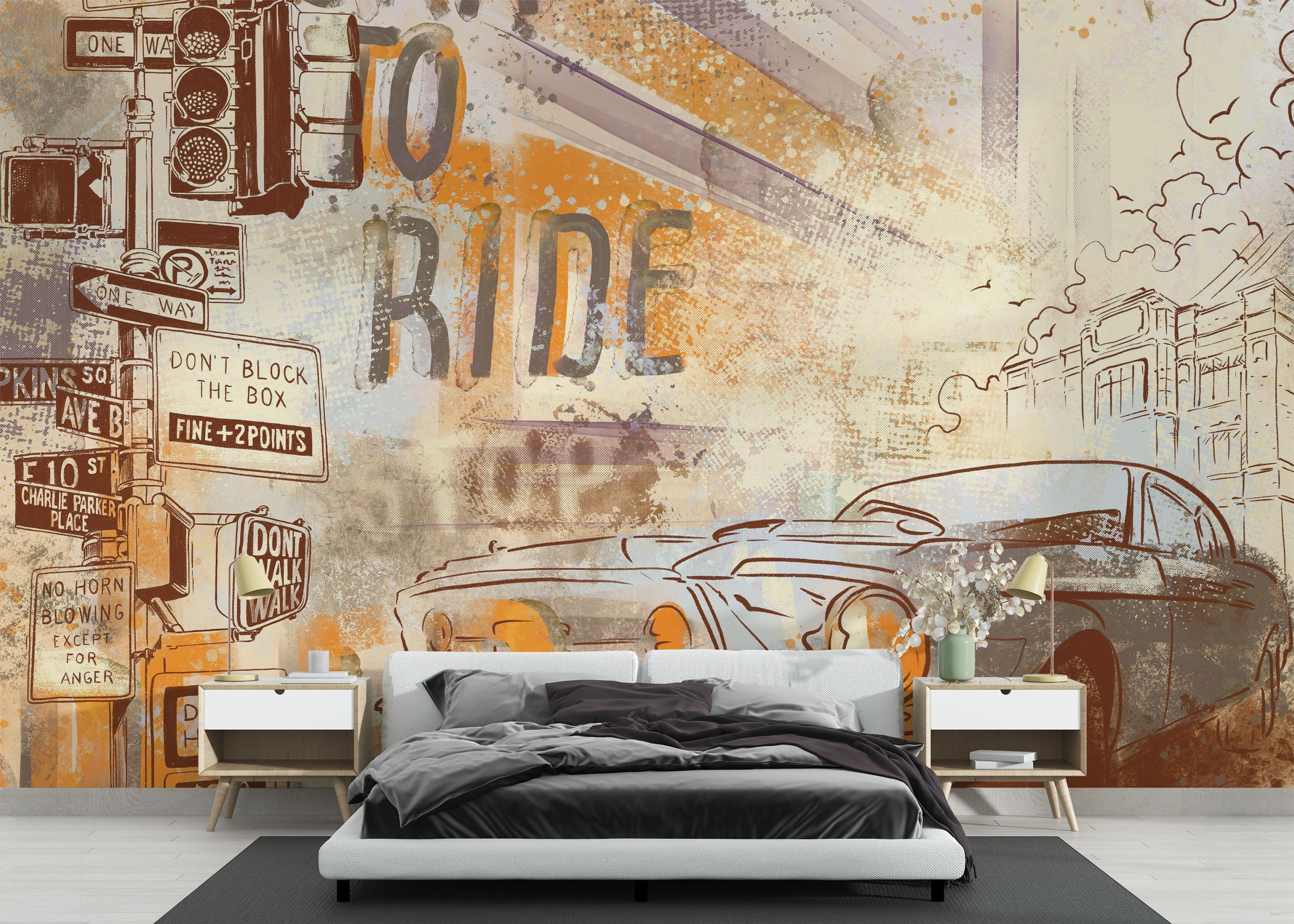 Fototapeta Born To Ride mockup 3