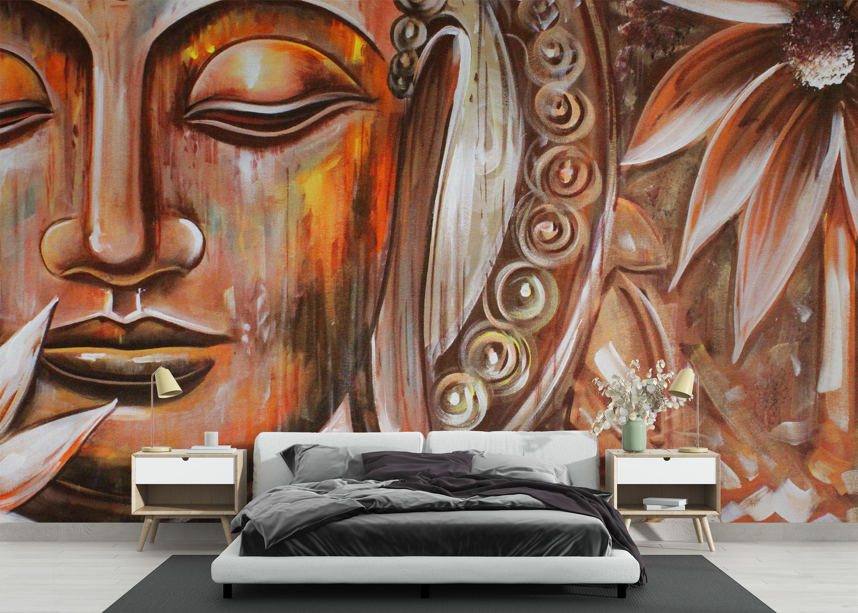 Fototapeta Buddha Painting mockup 3