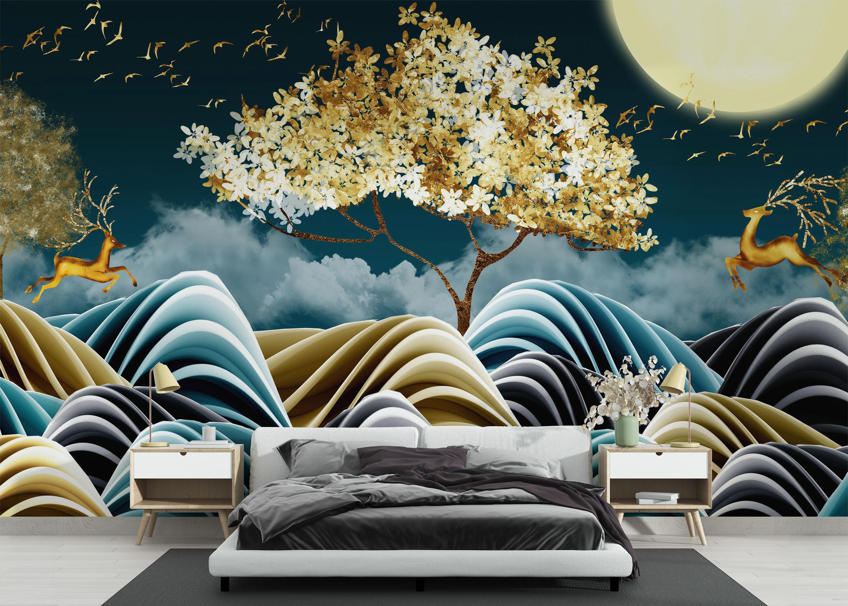 Fototapeta Golden Story Night mockup 3