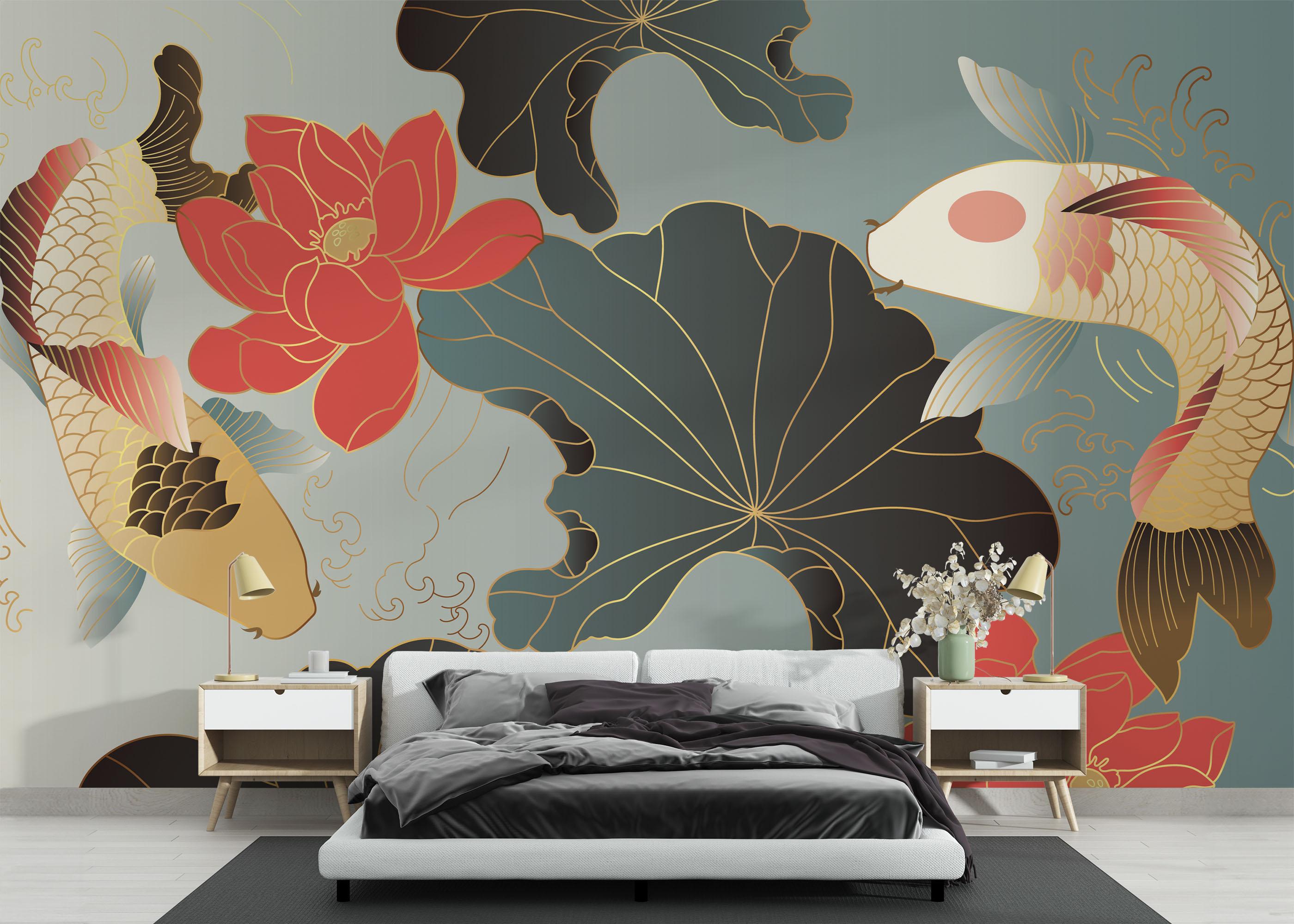 Fototapeta Koi Carp Fish mockup 3