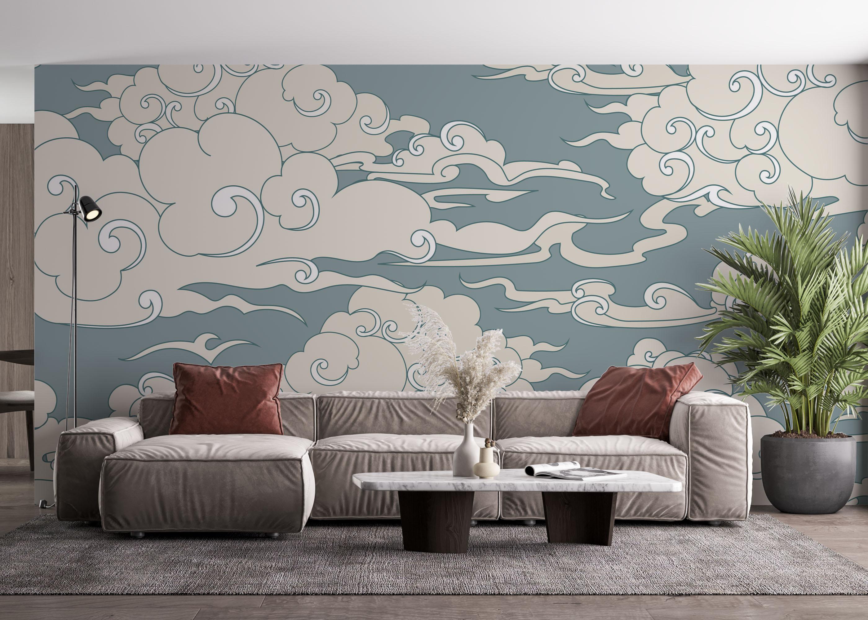 Fototapeta Asiatic Clouds mockup 4