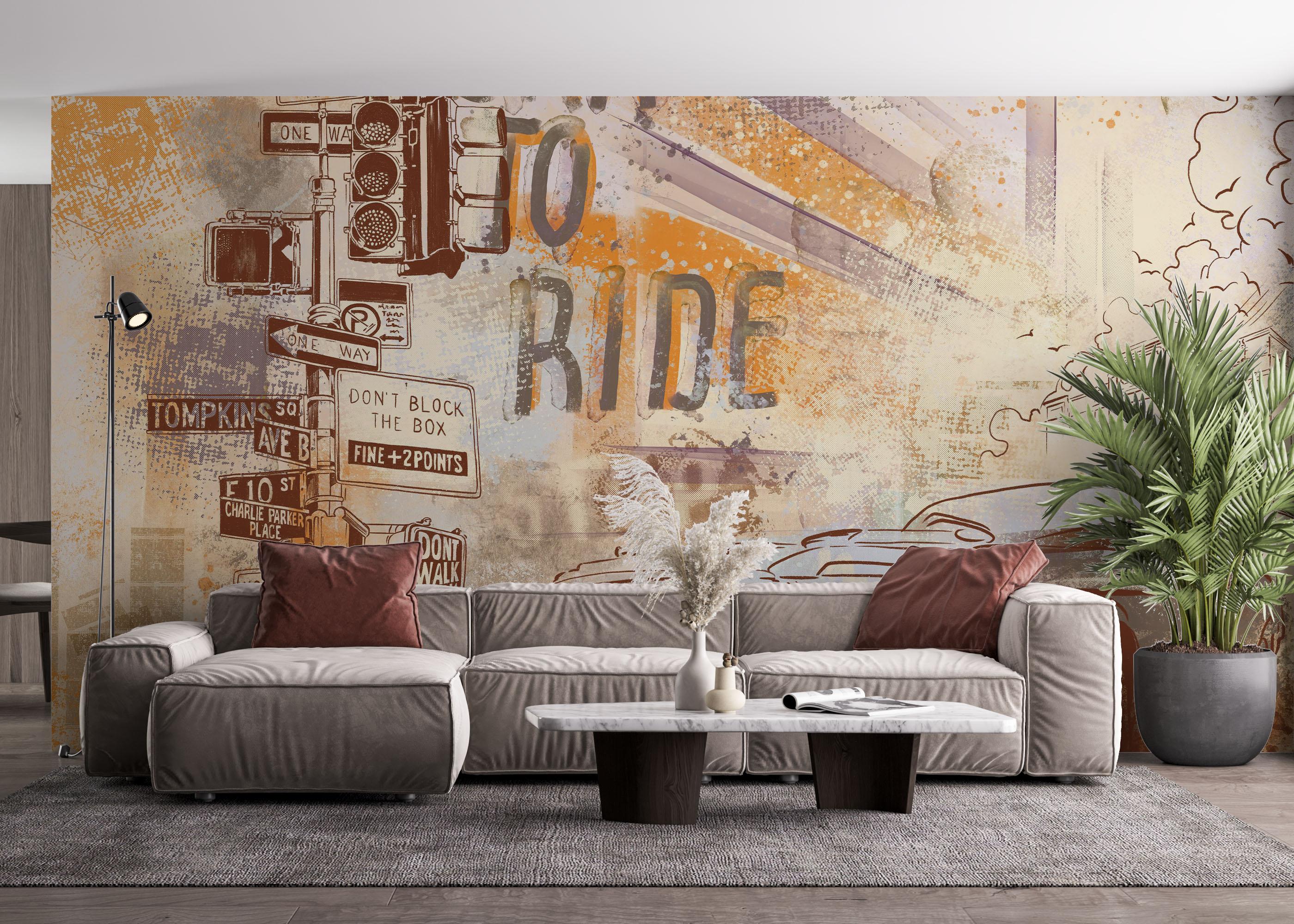Fototapeta Born To Ride mockup 4
