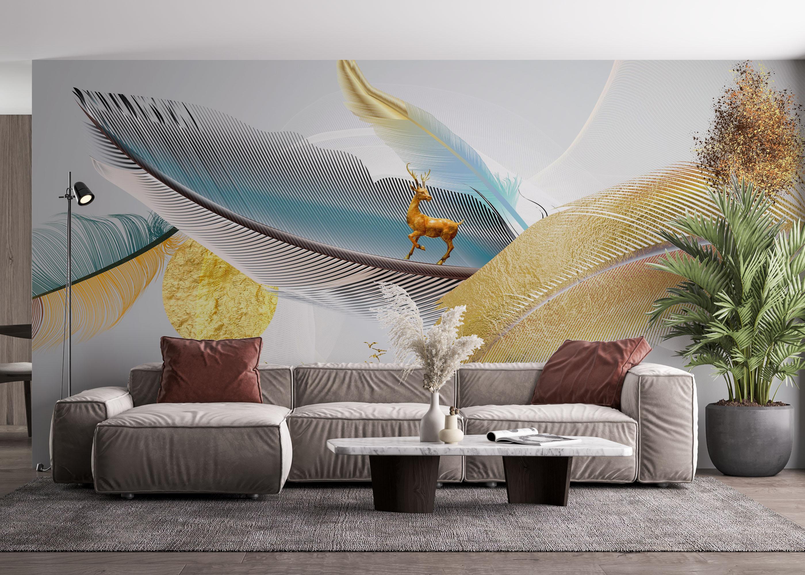 Fototapeta Dreamy Feathers mockup 4