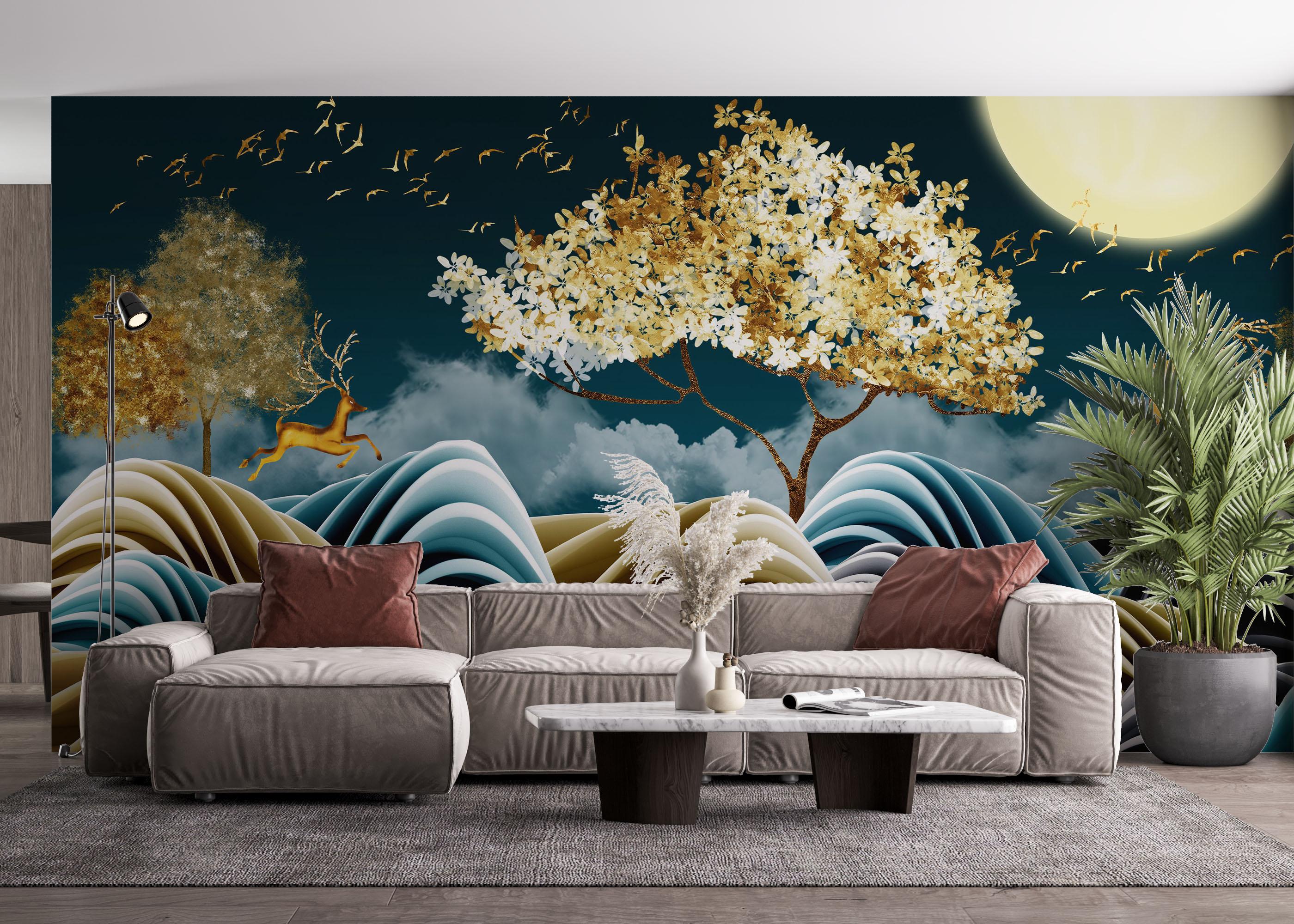 Fototapeta Golden Story Night mockup 4