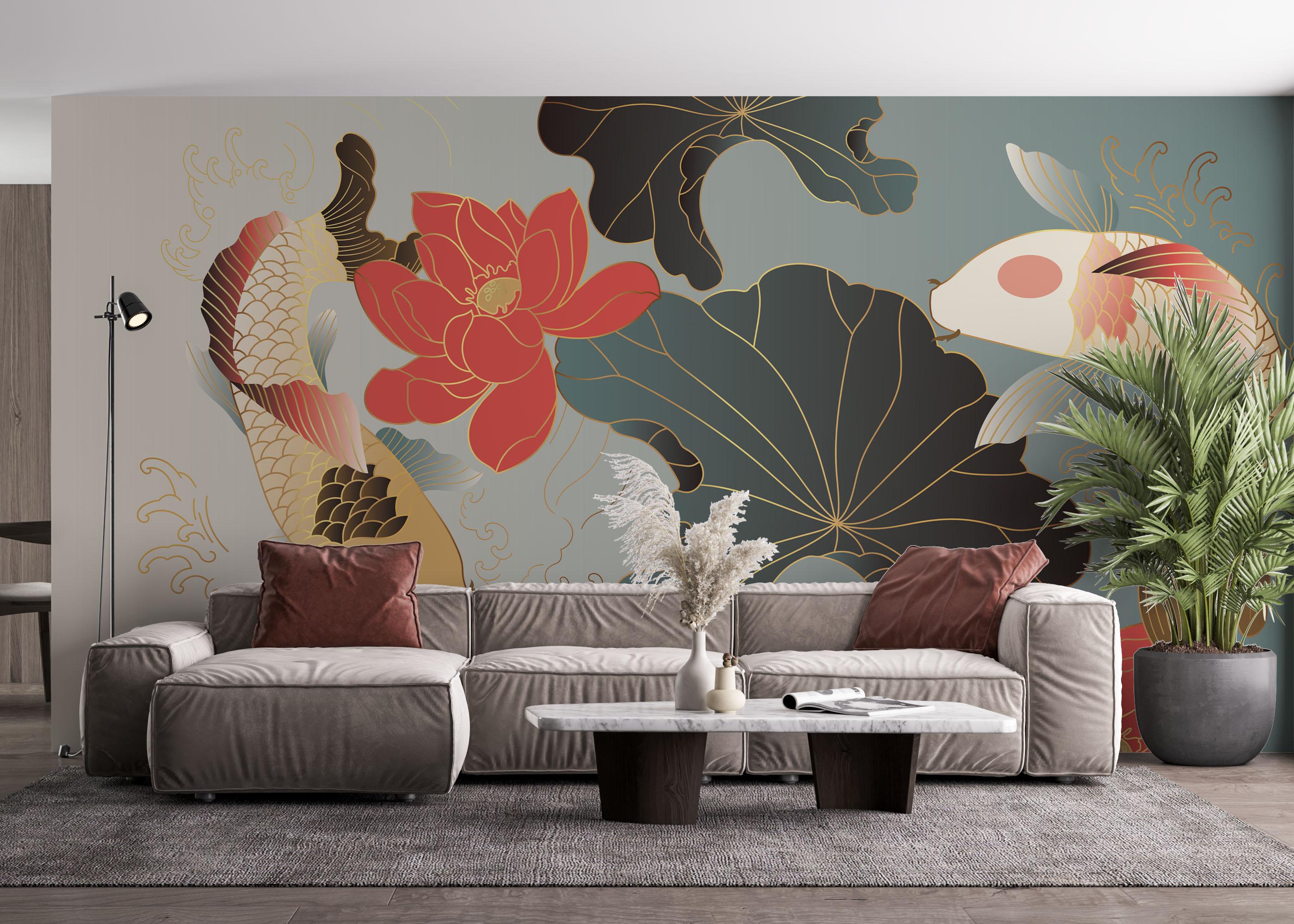 Fototapeta Koi Carp Fish mockup 4