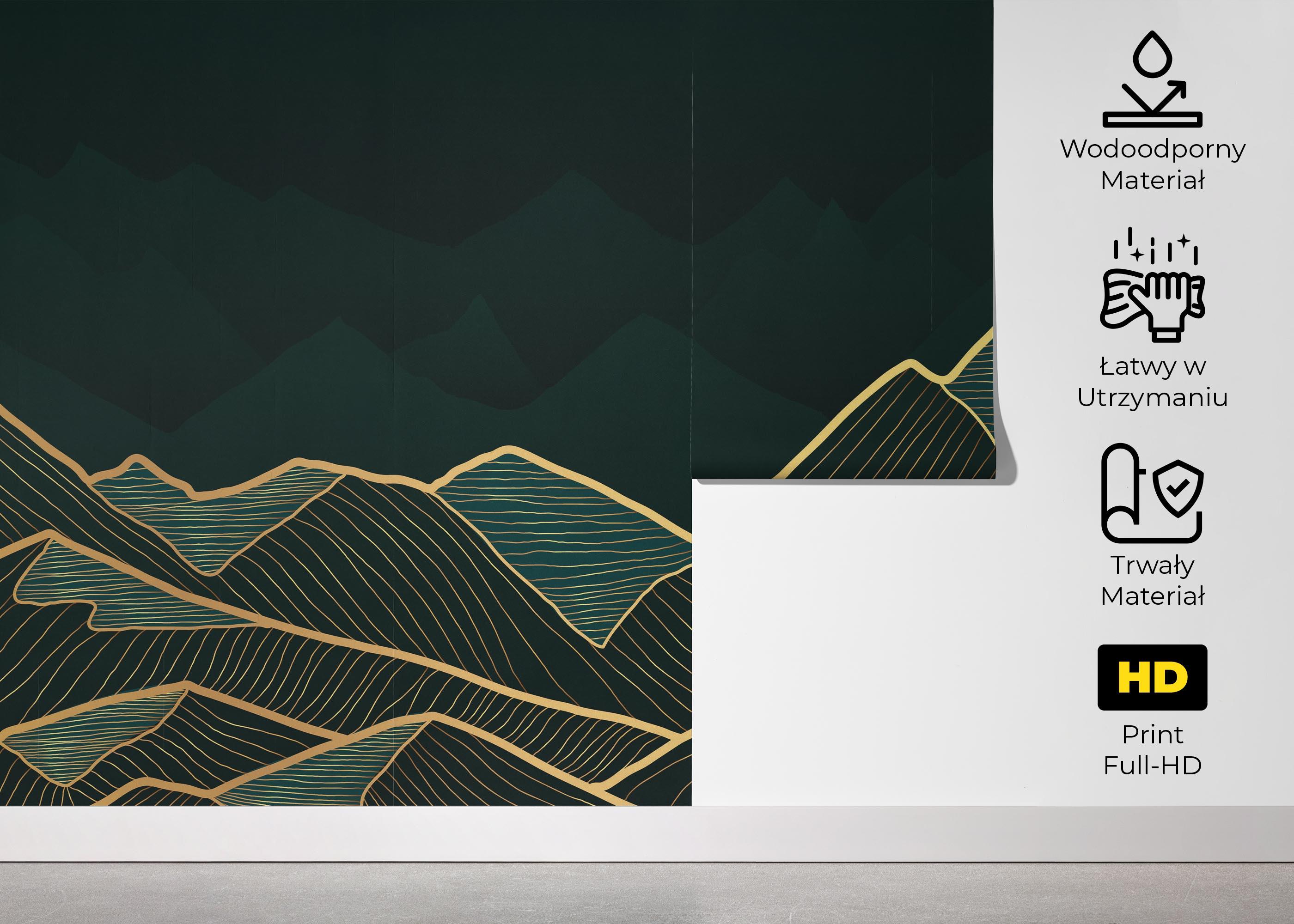 Fototapeta Luxury Emerald mockup 5