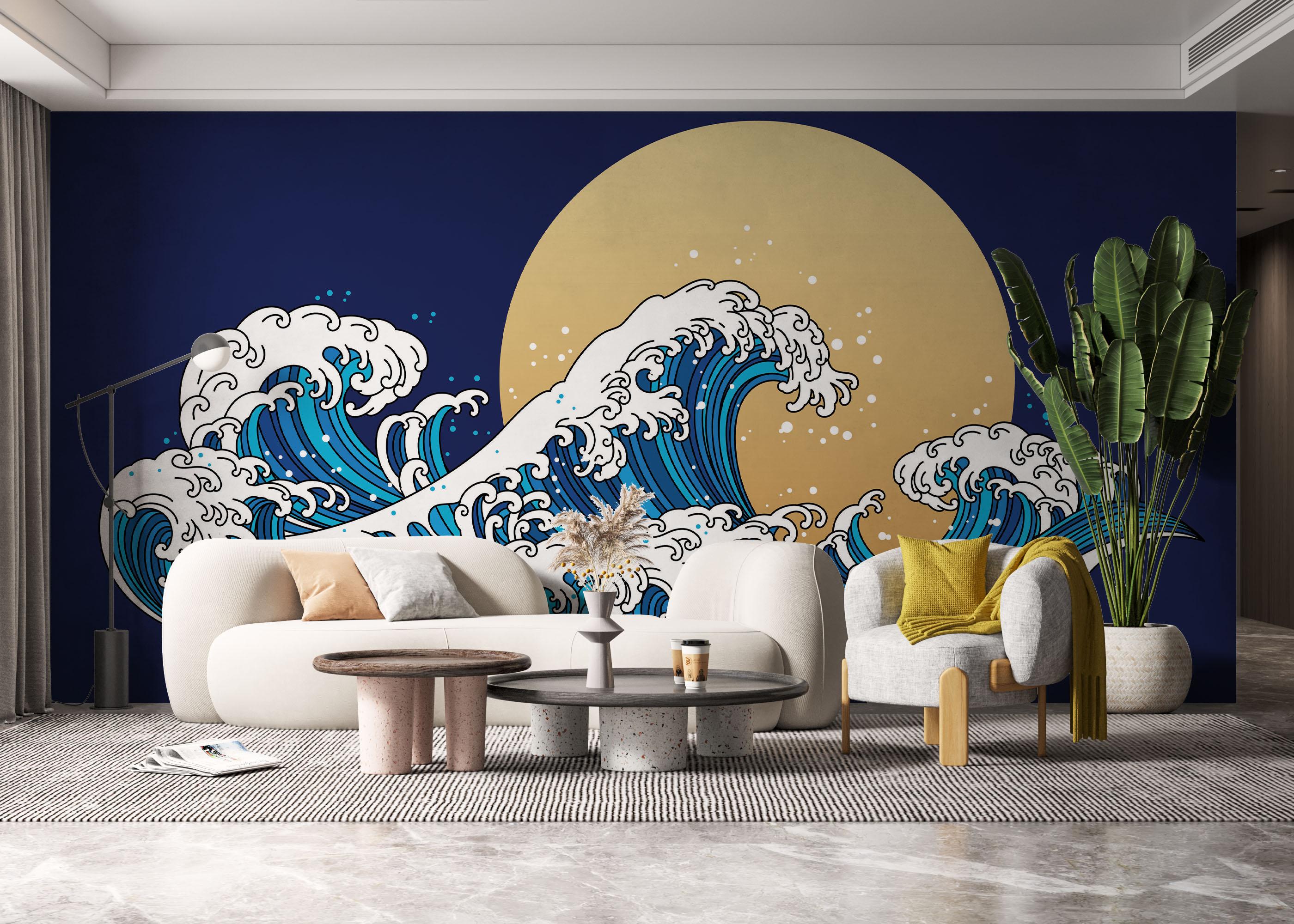 Fototapeta Asiatic Waves mockup 6