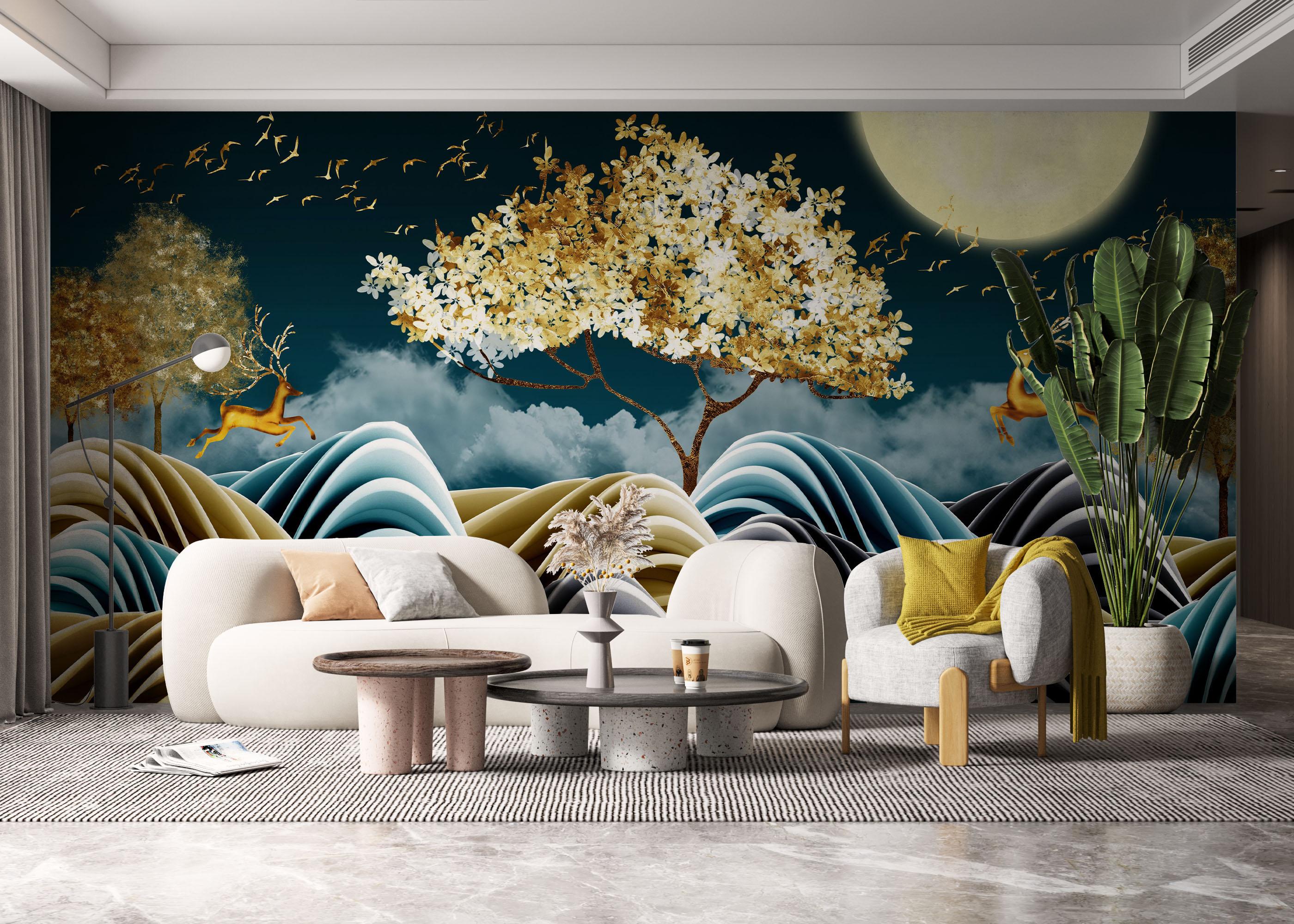 Fototapeta Golden Story Night mockup 6