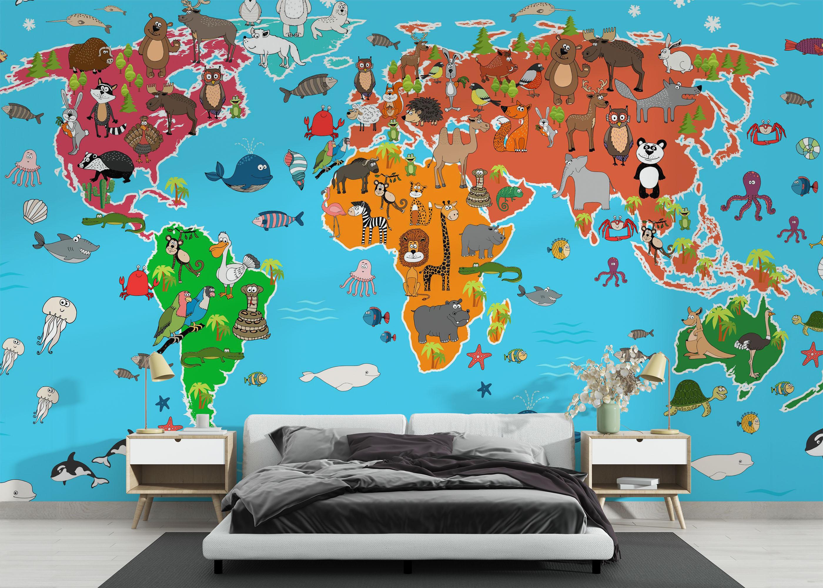 Fototapeta Animals Full World mockup 3