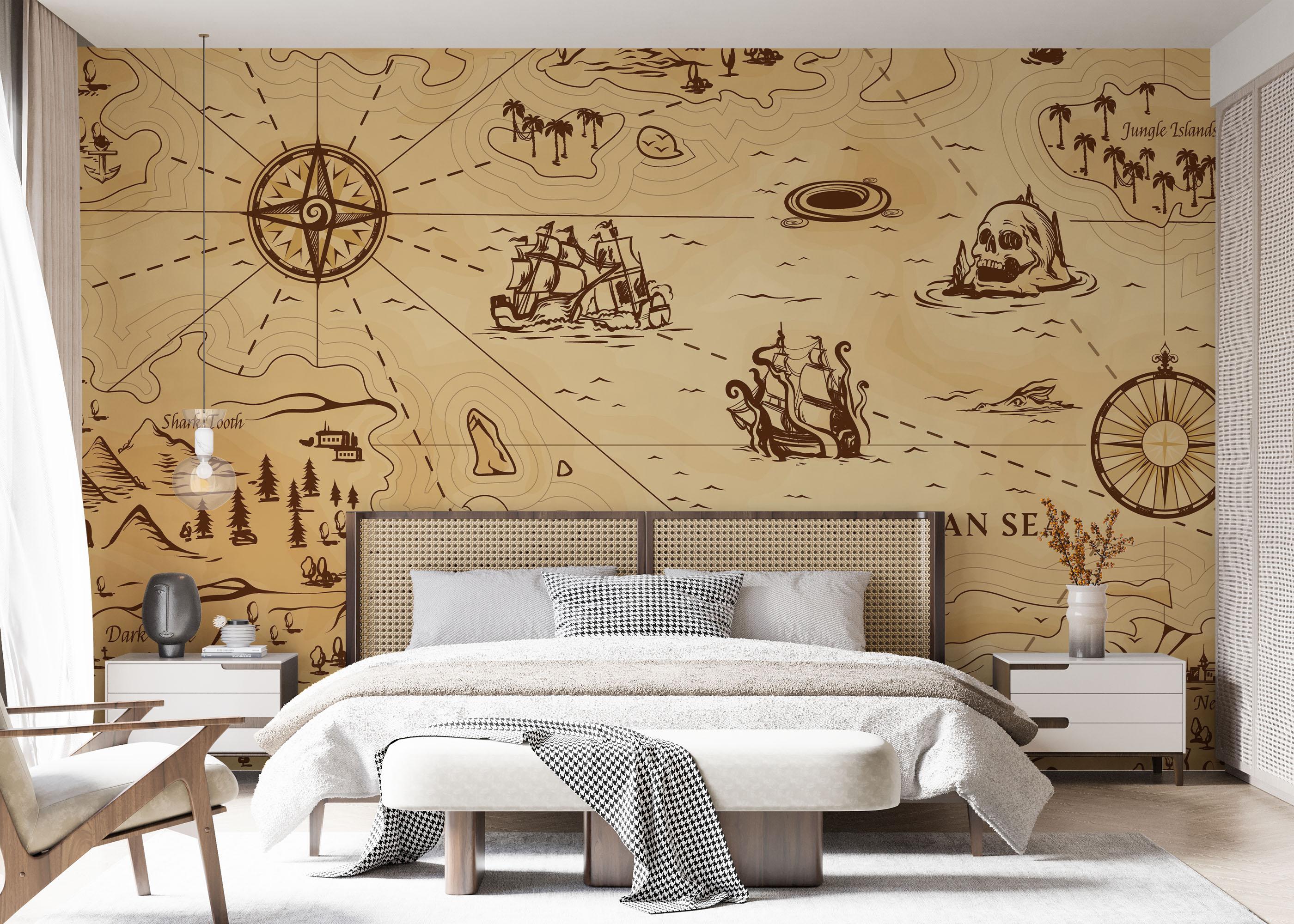 Fototapeta Caribean Sea Map mockup 7