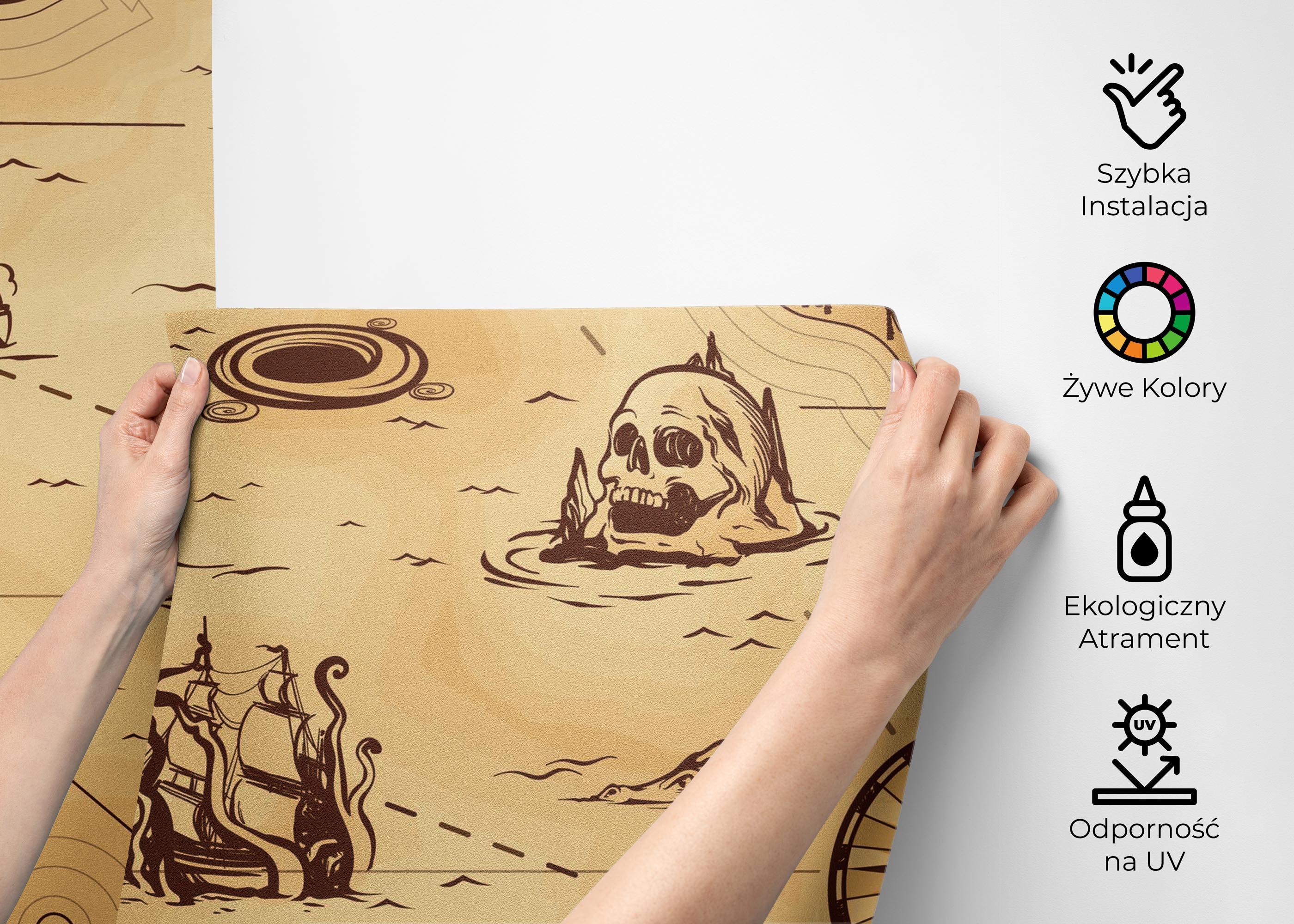 Fototapeta Caribean Sea Map mockup 2