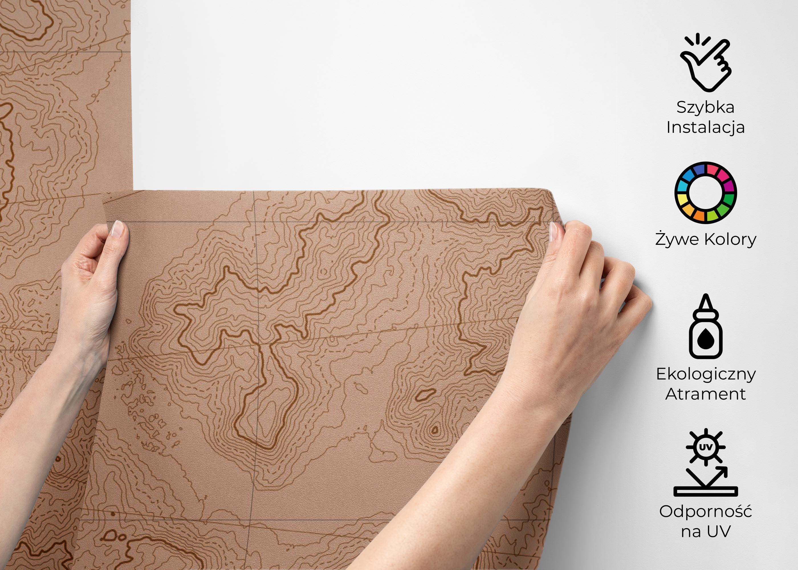 Fototapeta Cool Old Map mockup 2