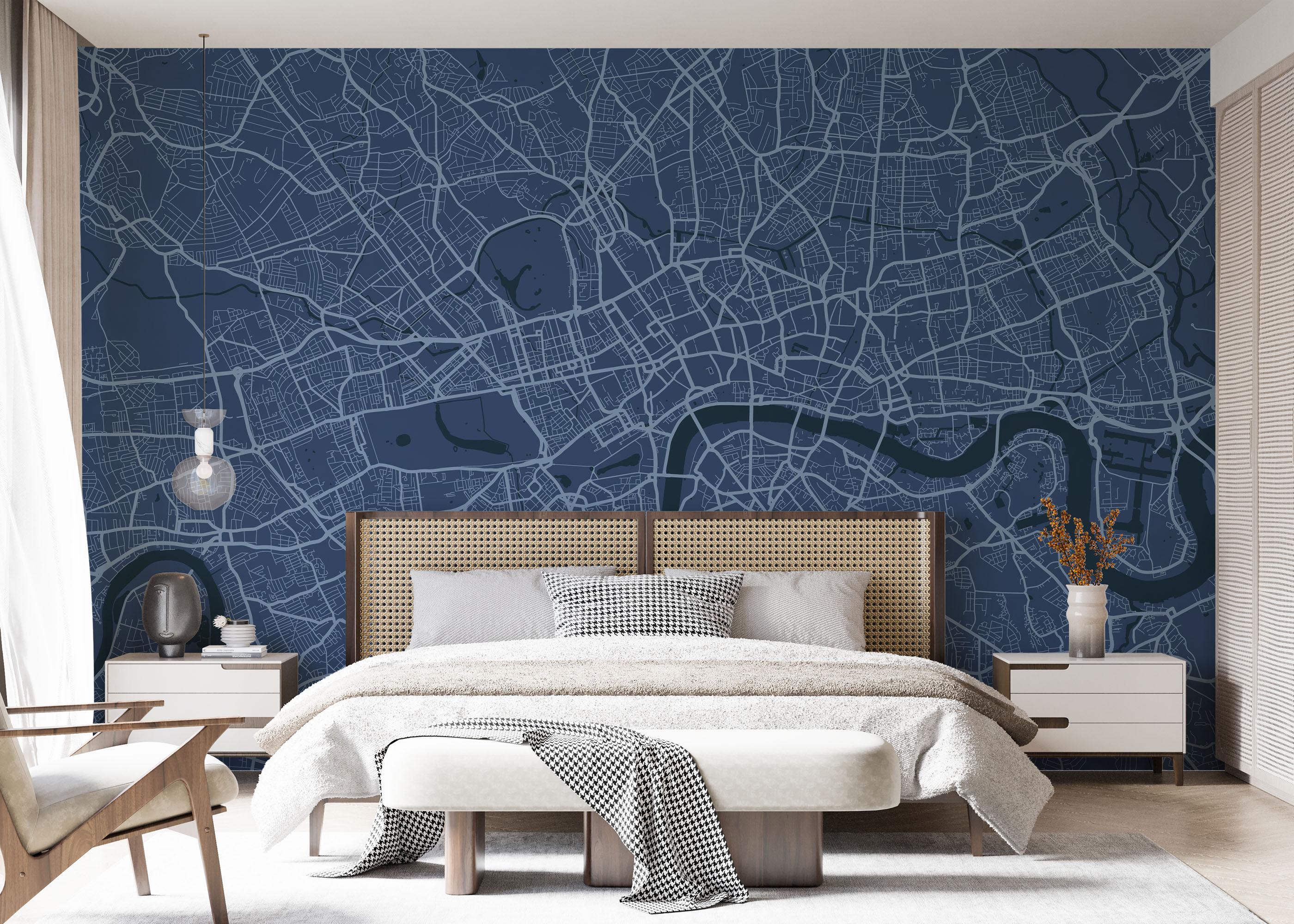 Fototapeta Blue London Map mockup 7