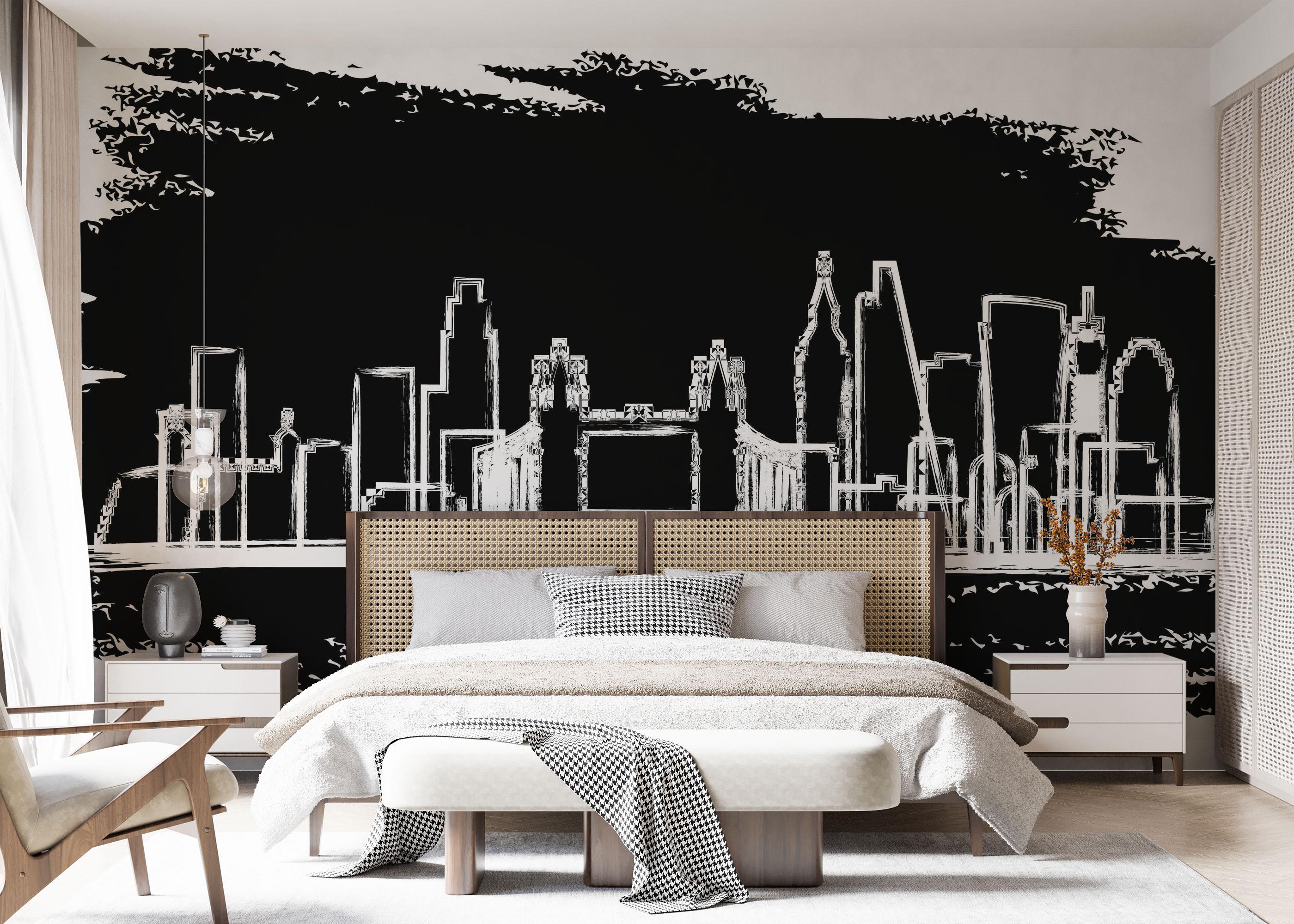 Fototapeta Blue Paint London mockup 7